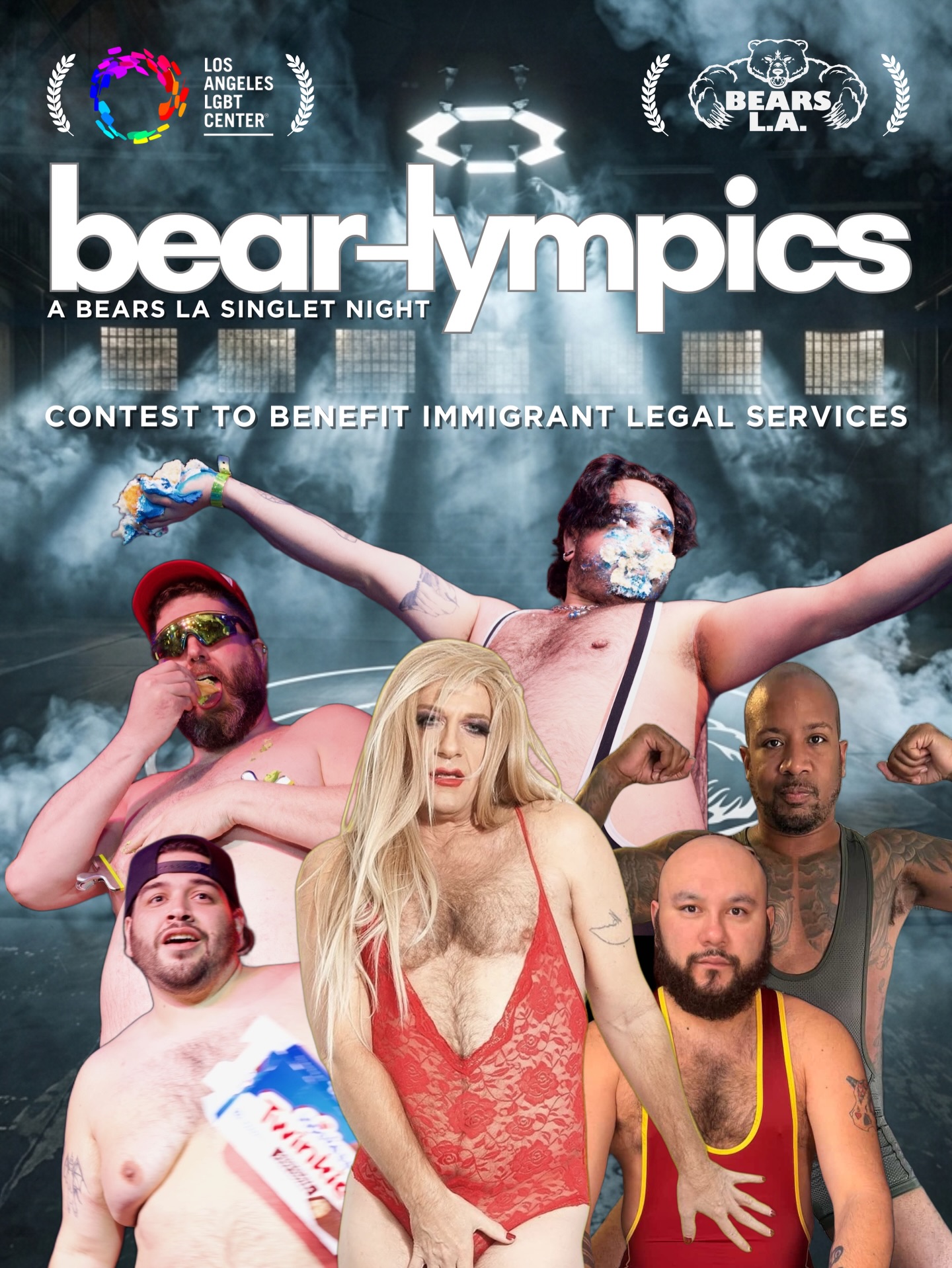 Presenting the Bears LA 2026 Spring Games
bear-lympics
Bigger Hairier Hungrier
Singles or doubles go belly-to-belly in furocious displays of body and appetite to prove who truly has what it takes to be Top Bear.
The event is being held to raise funds for the Los Angeles LGBT Center Immigrant Legal Services.
https://lalgbtcenter.org/services/legal-services/immigrant-legal-services/
DM @bapho.matt for more information, or to enter.