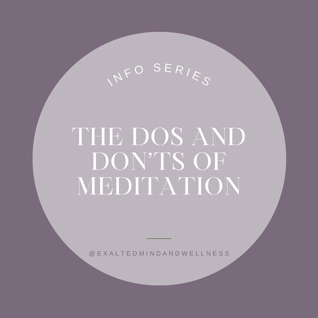 Mastering meditation for 2024? 🧘🏻♀️
Swipe right for some crucial dos and don’ts! 👉🏾 You got this!
#mindfulmeditation #exaltedmindandwellness #namaste #yoga #meditation