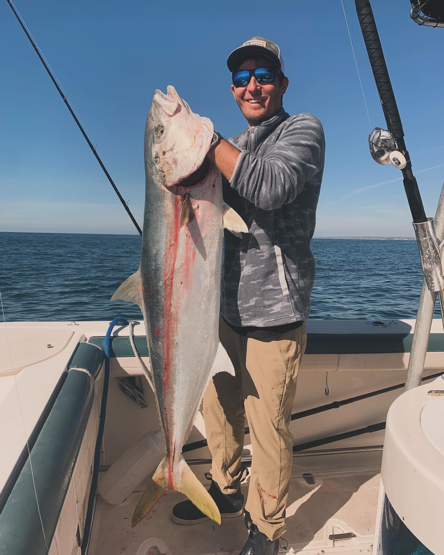 A few nice ones from the past few days. With one absolute stud at about the 50# mark. Winter grind continues.. @aftco #anyfishanywater #aftcopro #seewhatsoutthere
