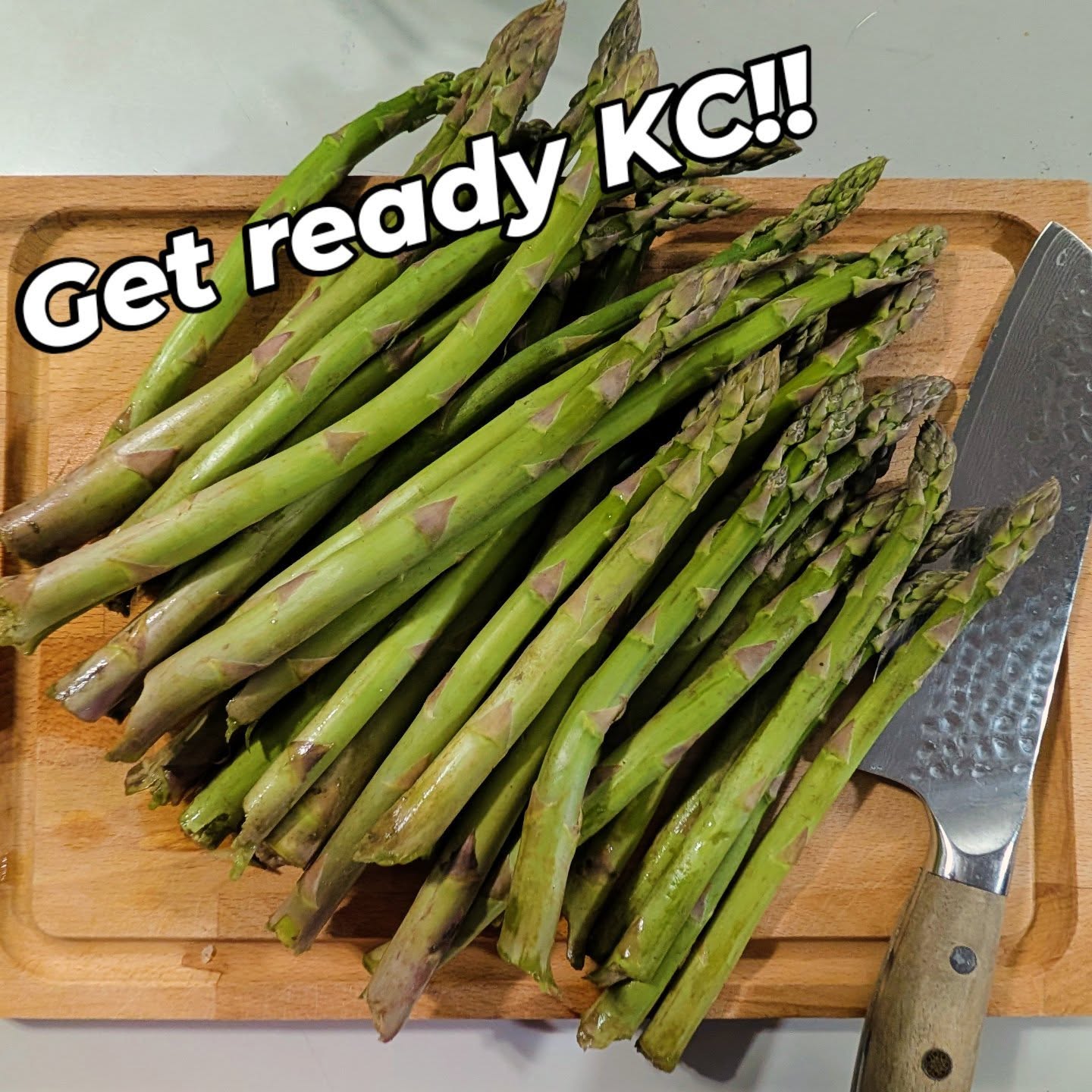 Asparagus season is here! We will be at @citymarketkc this Saturday with our fresh, homegrown asparagus!