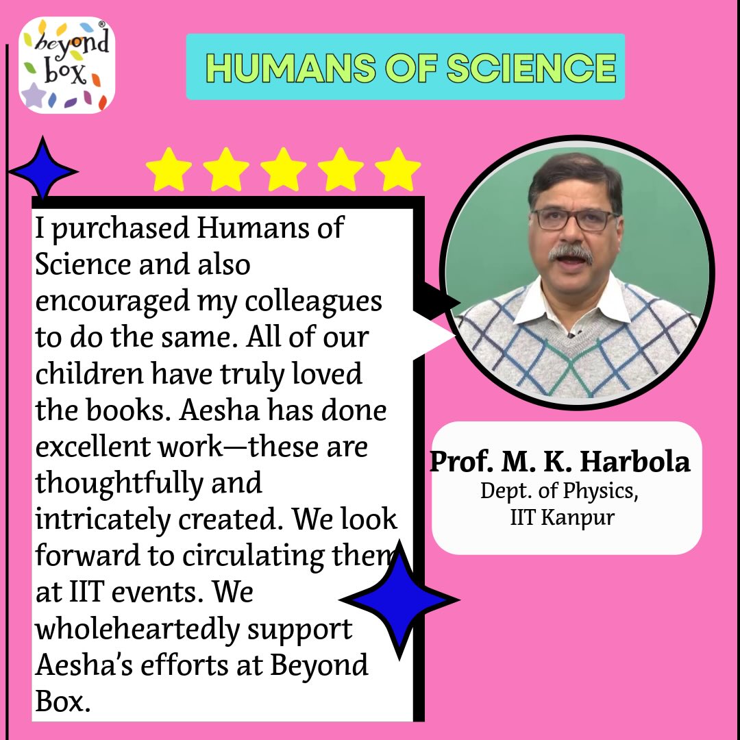 When IIT Kanpur supports your vision, you know you’re building something meaningful ❤️
Children across families are loving Humans of Science—and now it’s reaching IIT platforms!
Grateful for the trust, the love, and the belief in building a culture of STEM & innovation from the ground up. 🌱✨
#HumansOfScience #BeyondBox #STEMEducation #InnovationStartsYoung #FutureReadyKids LearningThroughStories IITKanpur EdTechIndia SkillBasedLearning NEP2020