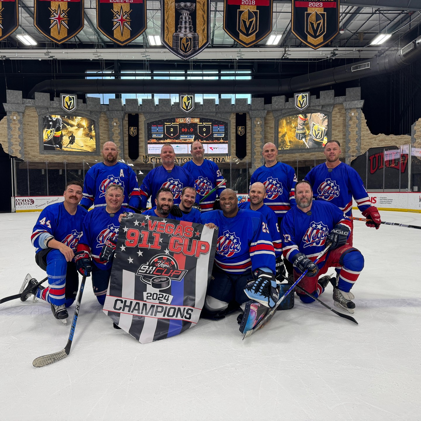 This year’s Vegas 911 Cup was another huge success
For those unfamiliar with this tournament, it is a first responder/military hockey tournament with teams visiting from all over the country. Teams flew in from all over the country representing various agencies including NYPD, LAPD, US Coast Guard, San Francisco Fire, Fairfax Fire, DC Fire, and Suffolk County (NY).
This year’s winners were Vegas Police Hockey (Gold Division), St Paul Capitals (Silver Division), NYPD Detectives (Bronze Upper Pool A), LVMPD (Bronze Upper Pool B), Phoenix Punishers (Bronze Lower). Congratulations!
Funds raised benefit local Vegas first responders’ mental health initiatives.
It was the 14th year of the tournament and we’d love to thank City National Arena for hosting and Lach Injury Law for sponsoring the event.
If you are a public safety/military hockey team looking for a tournament, keep an eye out for our 2025 dates!
@vegas_911_cup @citynationalarena @lachinjurylaw
