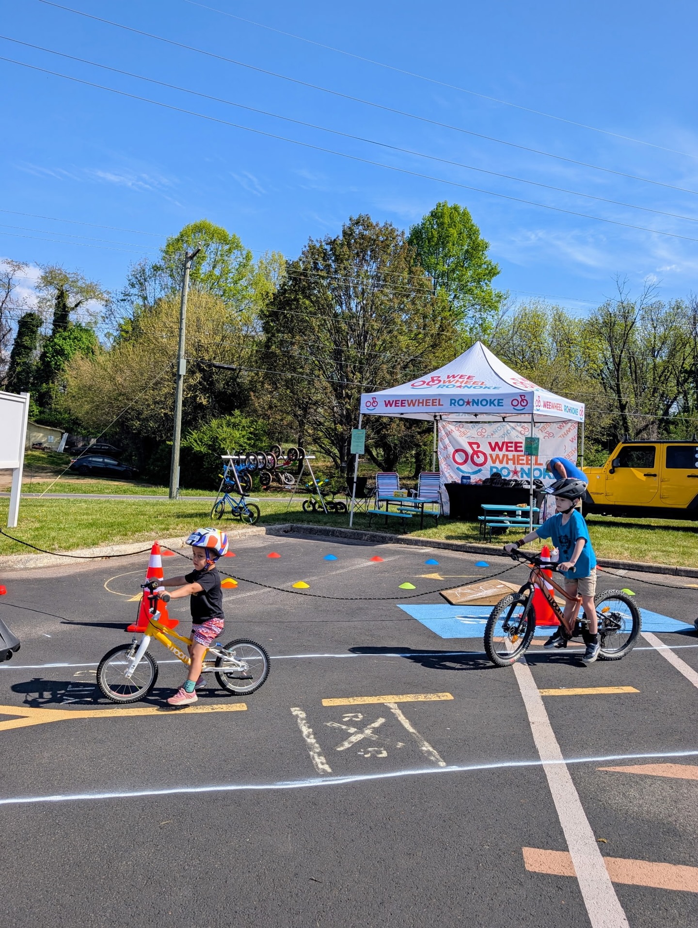 Having fun at the Walk & Roll Rally! Come say hi!