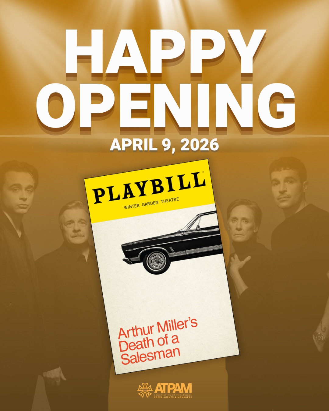Attention must be paid. π€ Our ATPAM press agents and managers made sure every detail was in place so all eyes could be where they belong. On the stage. Happy opening, @SalesmanOnBroadway!