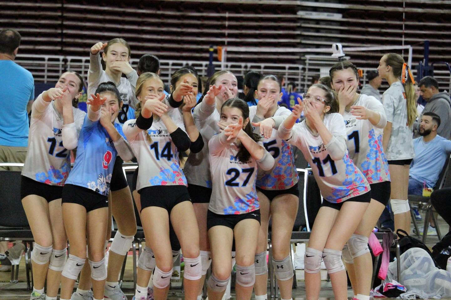 13 Blue is ready for the gold bracket today!