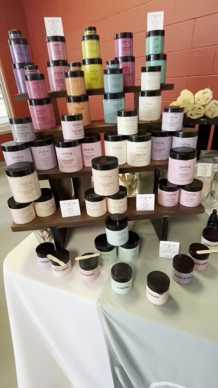 We’re all set up at the Invista Centre today and here until 5! 💛
Come by, say hi, and take a look at all our handcrafted bath and body goodies. There’s nothing better than seeing (and smelling!) everything in person.
It’s always such a great day getting out, meeting new faces, and chatting with our amazing customers — we’d love to see you! ✨
#InvistaCentre #KingstonOntario #ShopLocalCanada #SupportSmallBusiness #HandmadeCanada #BathAndBody #NaturalSkincare #VeganSkincare #PalmFree #SmallBatch #ArtisanMade #LocalMakers #MarketDay #ShopSmall #CanadianMade