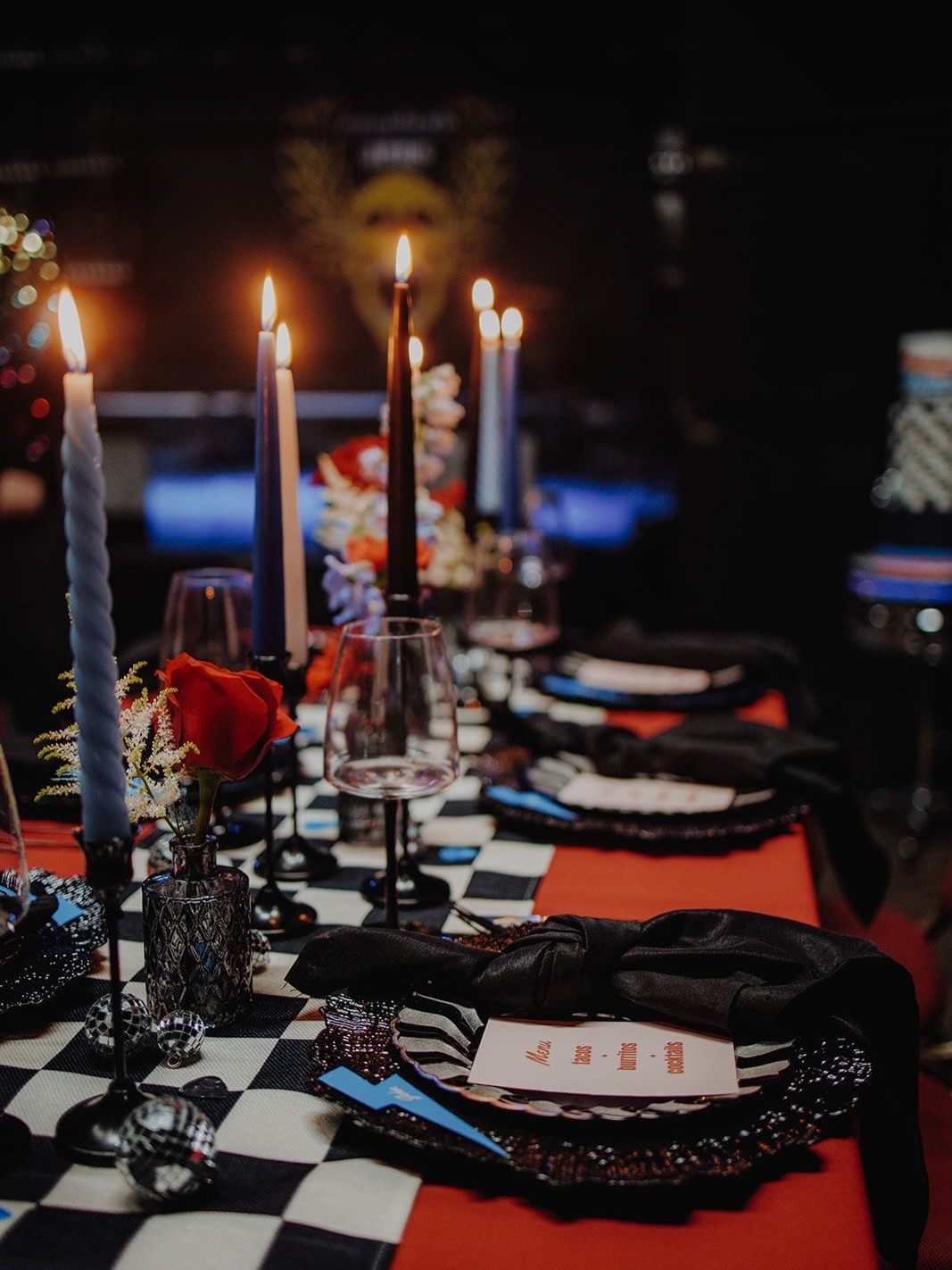 Colour theory said “no.” We said “watch us.” ❤️🔥💙
Candy red + Capri blue. It shouldn’t work. It’s so loud. Which is EXACTLY why it works.
If your wedding doesn’t feel like a high-speed collision of everything you love, is it even yours?!
Ditch the rules. Protect your energy. Design a wedding that vibrates as high as you do when turned up to 11! 🤘🏻
Stylists and Concept: @untraditionalweddingstylists
Flowers: @harlequinflorals
Jewellery: @spellwearjewellery
Dress Skirt: @junobridalwear
Cake: @thetempestbaker
Banner: @thehuffingdog
Confetti: @yourconfetti
Leather Jacket: @niamhdesigns
Celebrant: @iam.sarahoconnor
Hairstylist: @katiegale.bridal
MUA: @rosierobertsbeauty
Models: @the_mulryans
Stationery: @ilikepensstudio
Venue: @craufurdarms
Photographer: @altweddingco
#weddingstyling #alternativewedding #tablescape #colourfulwedding #emowedding