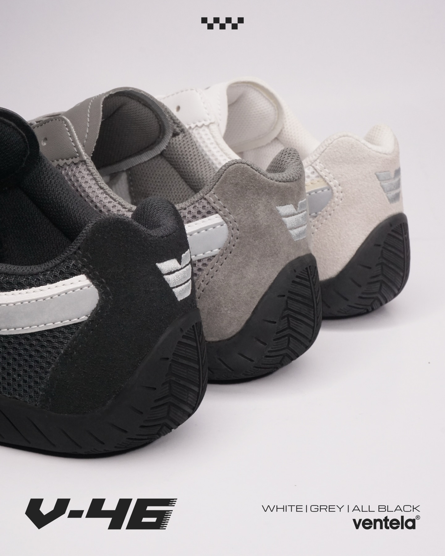 Grip, shape, stance.
Sedikit rasa track, dibawa ke jalan.
Ventela V-46.
White | Grey | All Black
409.800 IDR
Nggak perlu ngebut, tapi tetap keliatan gesit.
Langsung jemput di reseller favoritmu!
#VentelaV46