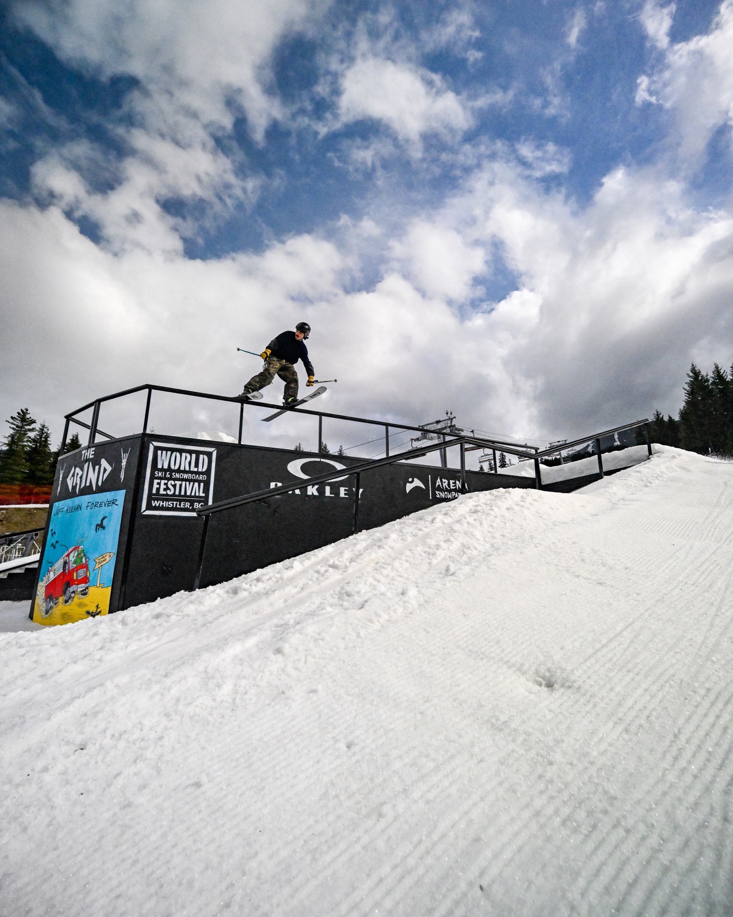 Ski qualifiers are going down at the top of Catskinner Chair and the Blackcomb Gondola. Finals kick off at 1.
See you out there.
