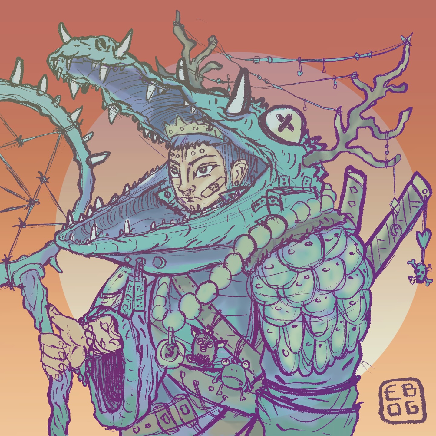 Concept character I was sketching while the printer was running yesterday. Decided late last night to throw some color into it.
-
#concept #characterdesign #art #sketch #magic