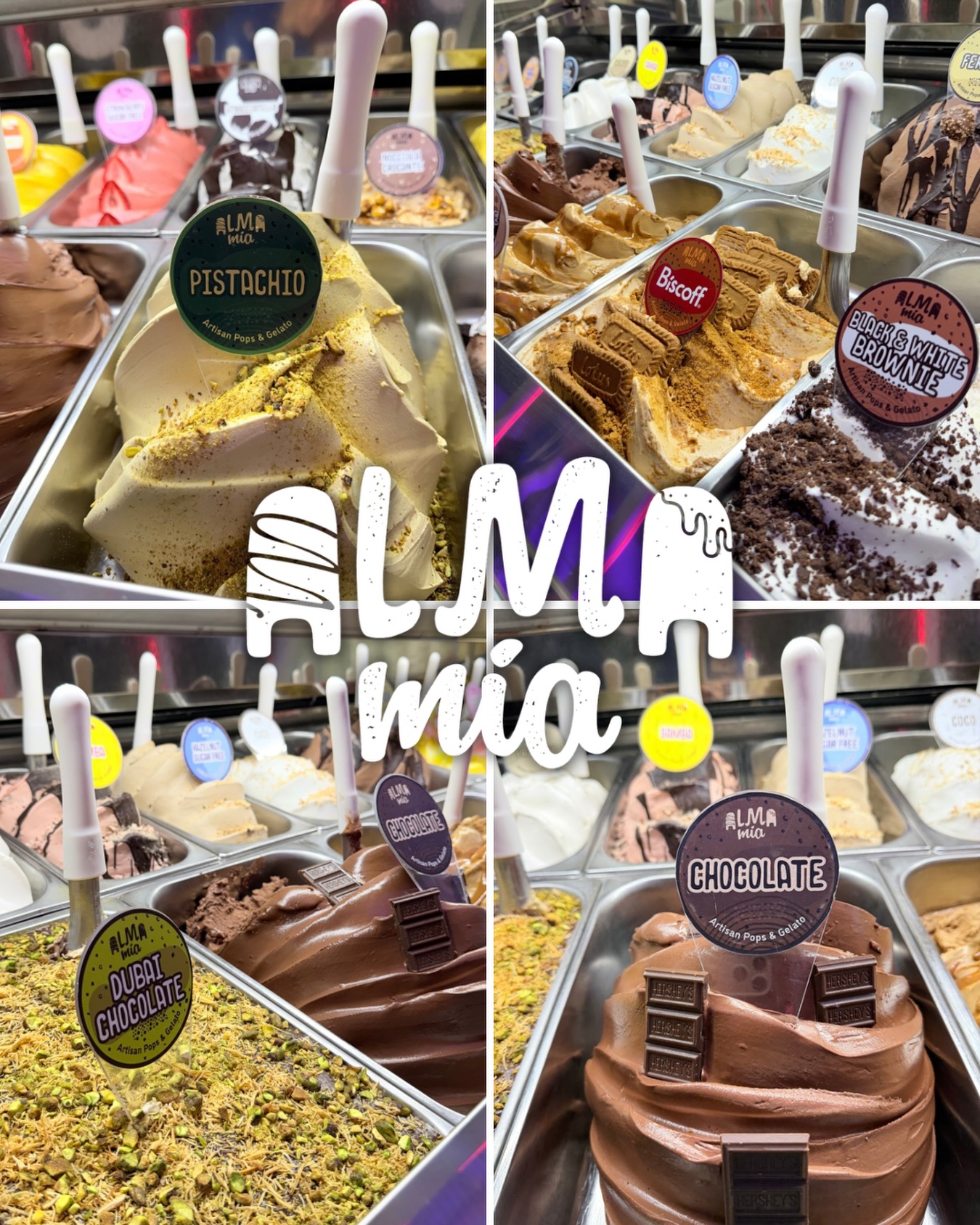 Current mood: gelato + good vibes 🍨✨
Which one are you picking?
#almamiamoments #gelatolovers #miamigelateria #gelatotime