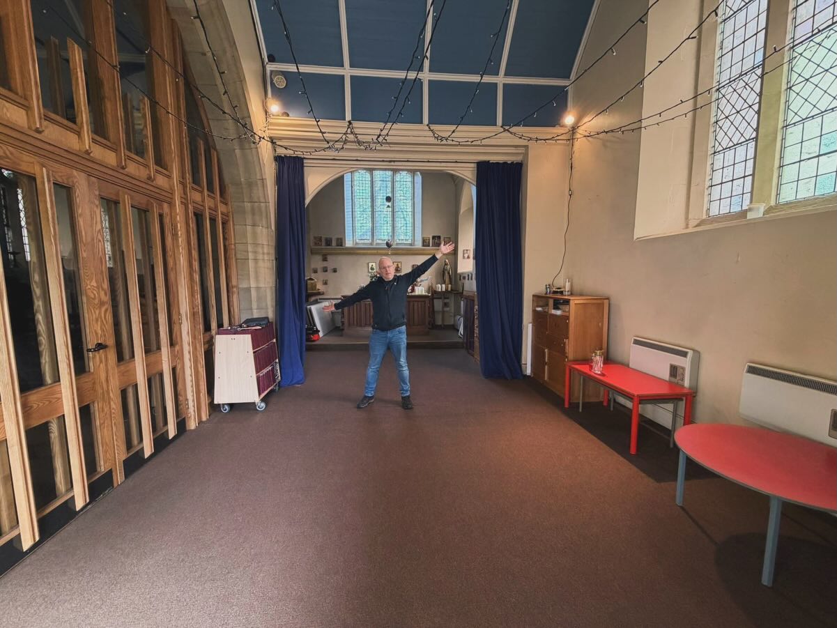 Spring Clear out! ✨ Our chapel space looking fabulous and less like a dumping ground. We have big plans and dreams for this space! 🙏