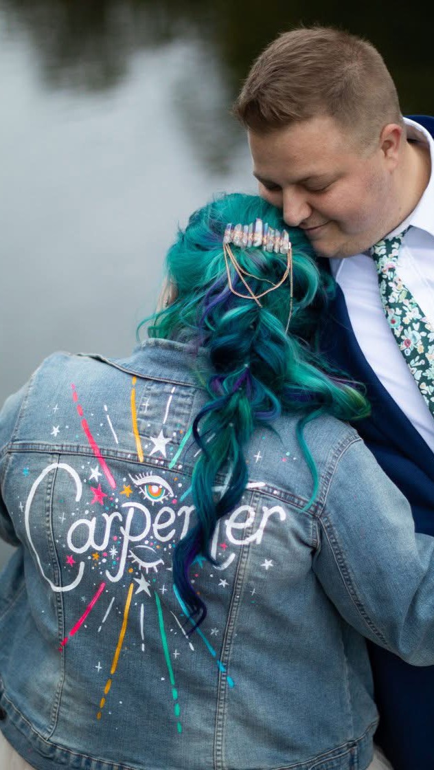 A very HAPPY BIRTHDAY to my literal better half, my biggest inspiration, and my partner in both life and this little business we have making glass. You are the most talented and kindest person I’ve ever known, and I still can’t believe every day I get to be with you 💕 to say I’m obsessed is an understatement! #stainedglassartist #queerartist #transartist #queerjoy #transjoy