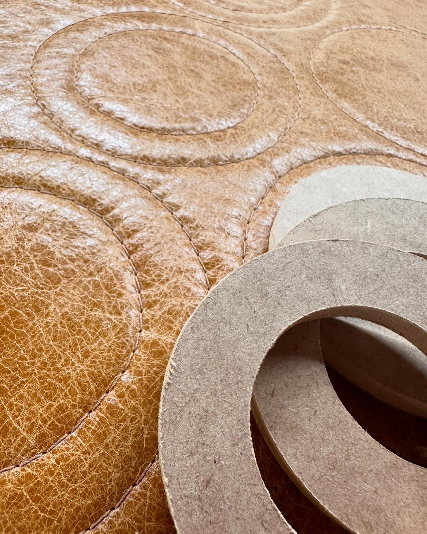 Set of CNC patterns prepared for some amazing stitch detailing leather work. #upholstery #leather #finedetails #craftmanship #seating #furniture