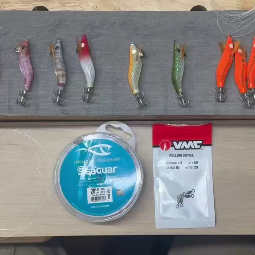 Squid Fishing gets me excited for the season. It's simple, fun, and my kids love it. This simple rig has become a favorite for it's ease of use. Check out this video looking at some of the features of the Squid Triple Sabiki.