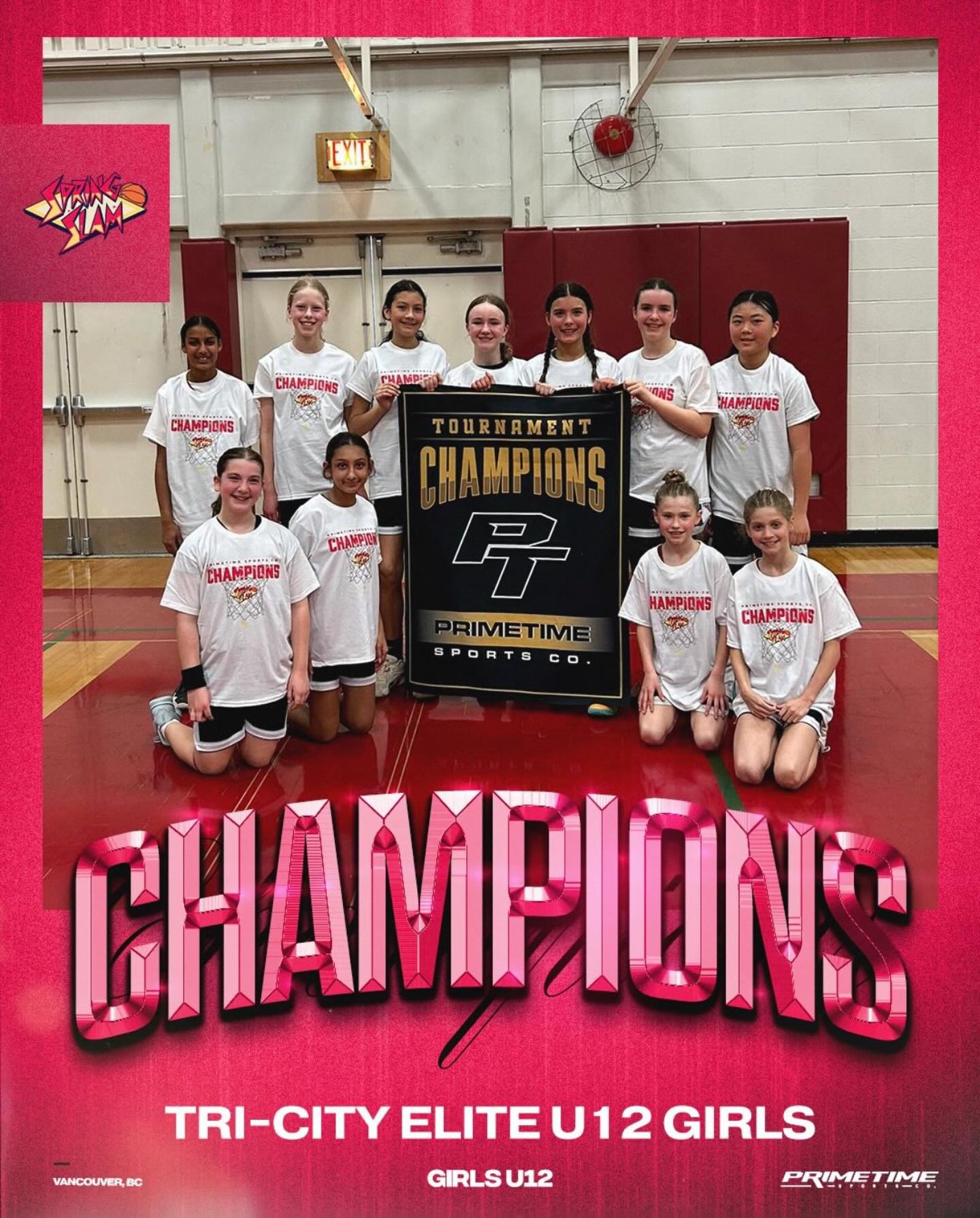 Congratulations to our U12 Tri-City Elite girls team for winning the PrimeTime Spring Slam Tournament. Good luck in the rest of your spring season!