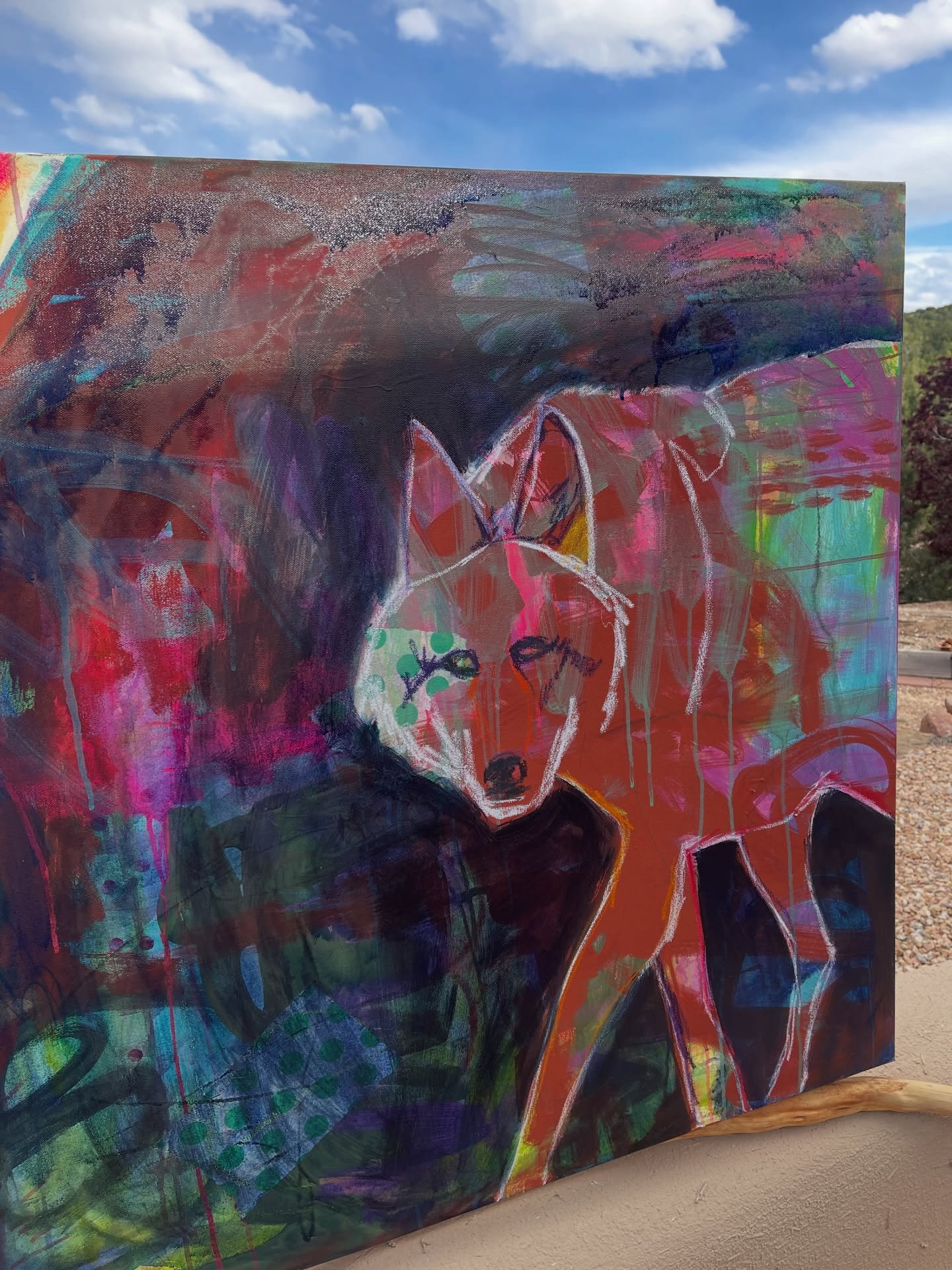 Quick start of a painting of a visitor friend we have at our place.