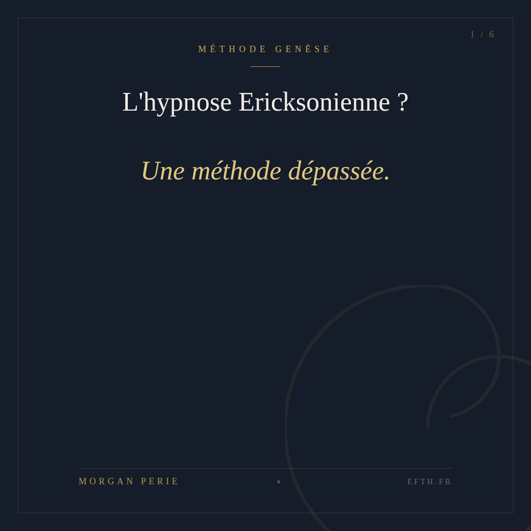 L’hypnose Ericksonienne a tout changé.
Mais ça fait 40 ans.
Depuis, les neurosciences ont avancé. La psychologie du trauma a évolué. Et pourtant, beaucoup d’écoles enseignent encore les mêmes cadres théoriques — comme si la recherche s’était arrêtée avec Erickson.
Ce n’est pas lui le problème. C’est de le traiter comme une bible plutôt que comme un point de départ.
La Méthode Genèse ne rejette pas Erickson. Elle le prolonge. En lui donnant le fond théorique qu’il n’a pas eu le temps de formaliser.
→ Swipe pour comprendre pourquoi ça change tout à la pratique.
#Hypnose #HypnoseEricksonienne #MéthodeGenèse #EFTH #Hypnothérapie Formation Neurosciences