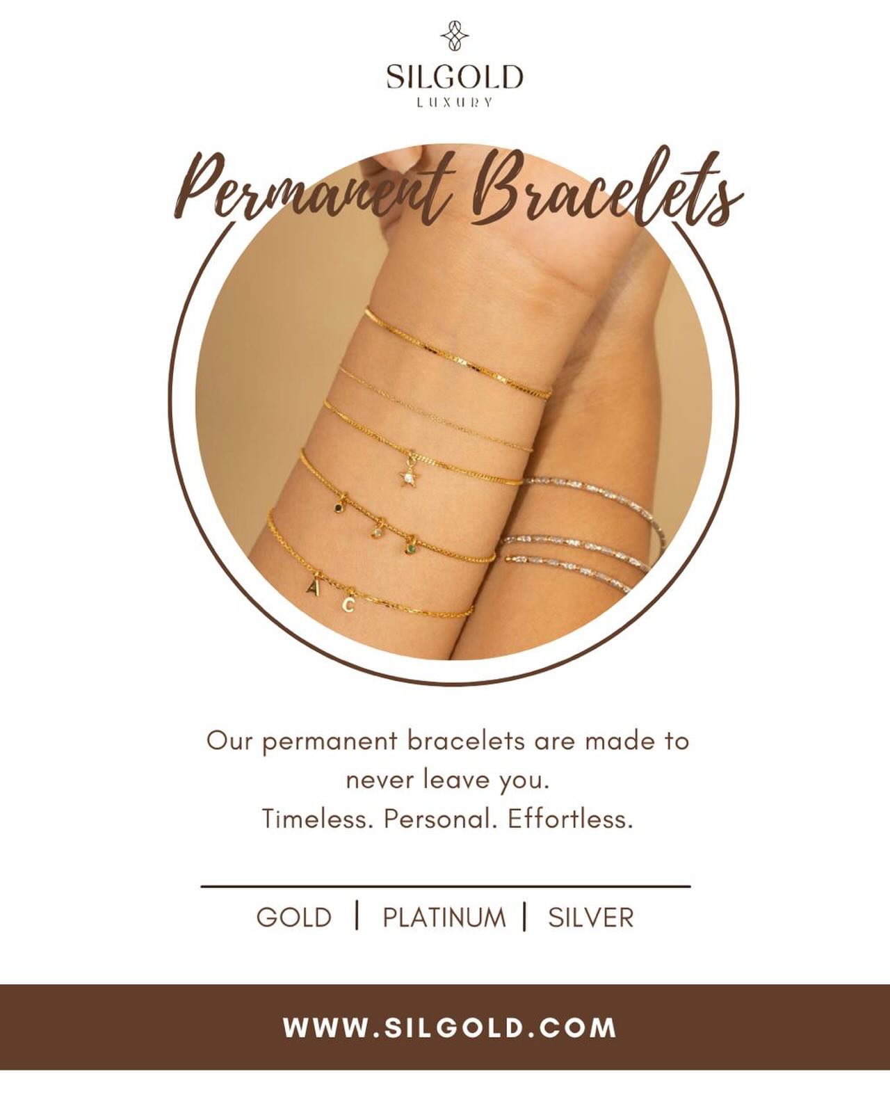 Jewellery that stays with you.
.
.
.
#PermanentBracelet #LuxuryBracelet #MinimalLuxury #EverydayJewellery #SilgoldLuxury