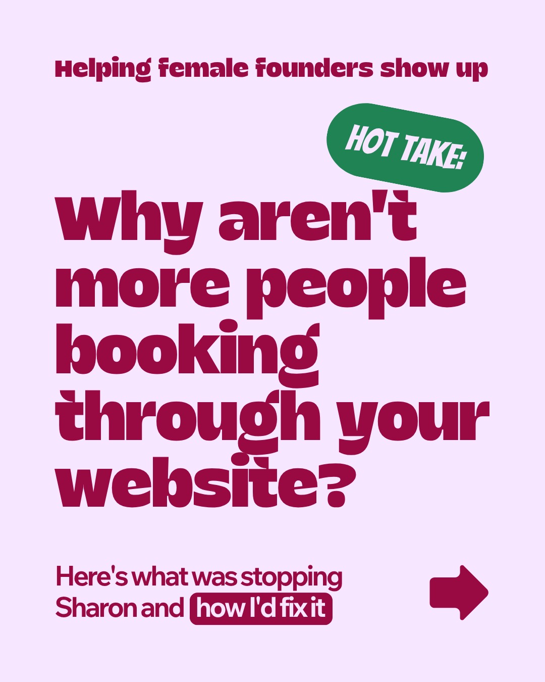 @sostherapies built a service that ticked all the boxes. Real results, real testimonials, real experience backing it up.
But the bookings aren't landing in her inbox. Yet.
So Sharon got in touch for a free website review. I found a few small key blockers. The kind that compound into enough friction that people land on her website and leave without getting in touch.
Sound familiar? Yeah, hon, you're not alone.
Here's what the free website review found and solved:
🌼 A promo banner so her best offer actually got seen on every page
🌼 Page-specific FAQs for SEO
🌼 Bitesize testimonials placed right
where someone's deciding to book
🌼 A key benefits and services section so the right people knew instantly she was for them
🌼 Three pinned Instagram posts giving new followers somewhere to actually start
And here's the thing. If Sharon found her own site a bit confusing to navigate, it's baffling for the people trying to actually book.
If your website's getting traffic but not the enquiries, something small's probably in the way. And I can spot what it is before I've finished my first cup of tea. 🫖
Working with me as your brand designer means you get hot new designs, tonnes of support so you'll always feel confident updating it.
Drop REVIEW in the comments and I'll take a proper look at your website needs for free.