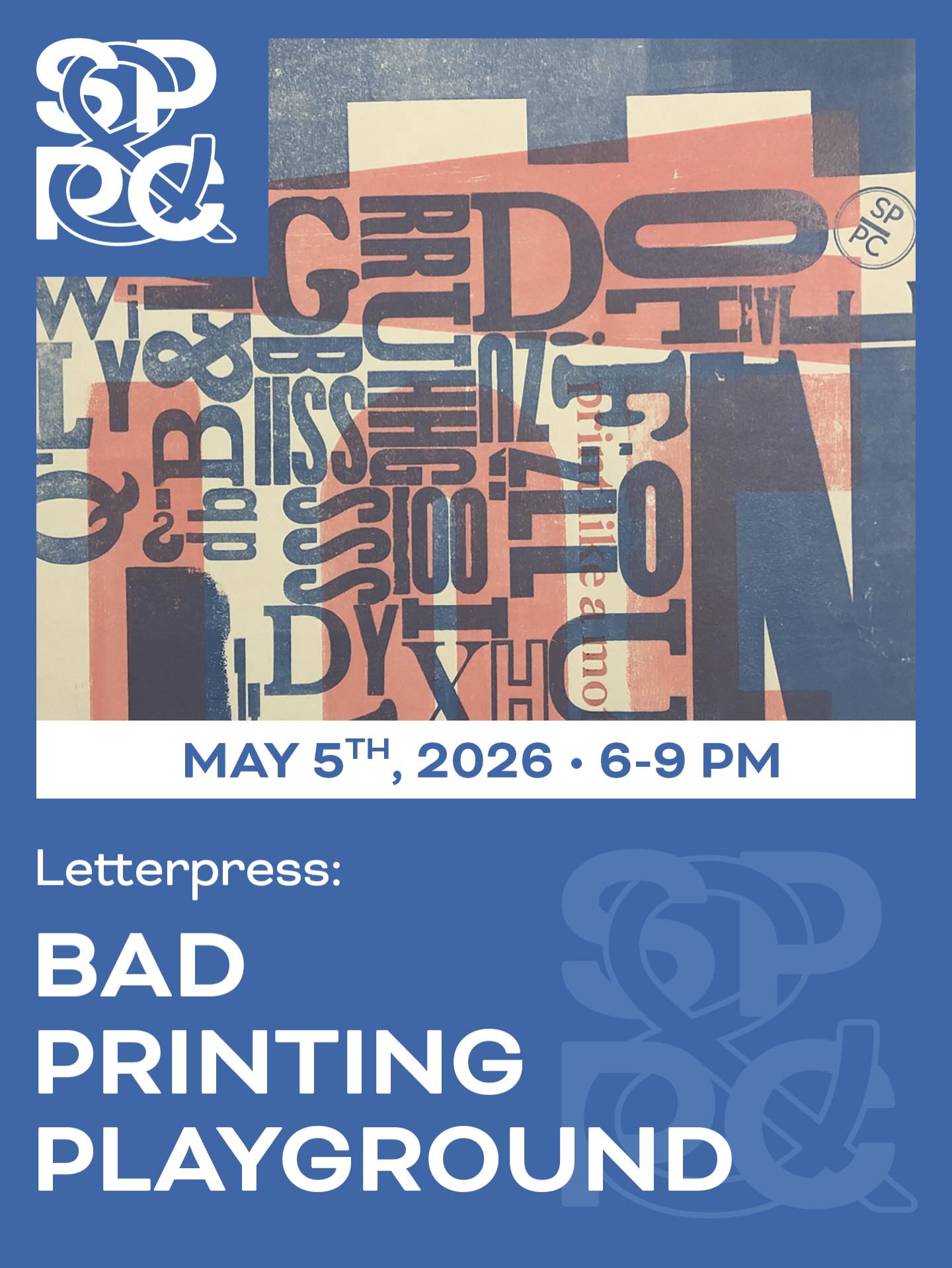 Making art should be fun, so let’s get messy!
Making art should be fun, so let’s have some fun!
We aren’t going to worry about precision or registration, clean impressions or perfection of any sort. We’ll utilize SPPC’s vast array of blocks and large wood type to make multi-layered, colorful prints. Most of all, we’ll have a good time!
The class is taught by Thom Caraway, the designer and publisher for Rock & Sling and Trochaic Letterpress Studio. He has designed over 50 books and magazines, and teaches courses in editing, book design, and publishing at Whitworth University. He has been working in letterpress printing since 2016, and is a founder of the SPPC. His prints have been shown at the Terrain, Liberty, and Chase galleries.
ticket link in bio! #letterpress