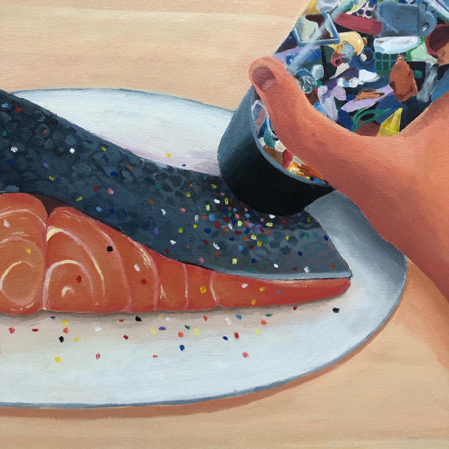 “a meal by the water” 2023
acrylic on canvas