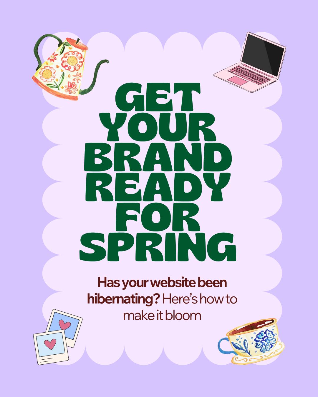 Your website doesn't need a complete overhaul to feel fresh. Sometimes it's just about the right tweaks in the right places.
🌼 Refreshing your colours so they match everywhere
🌼 Checking your links actually work
🌼 Making sure your imagery looks like you now, not the freezing your bits off winter shots
When your website and socials have a little polish, people notice.
I've made you a little checklist to upgrade your brand just a little
🌼 Update your colours (add loads more)
🌼 Update your header fonts with ones that match your brand personality
🌼 Footer fixes - cos she always gets forgotten
🌼 Bring in some personality by adding texture and new images
You'd be surprised how these little tweaks make a big difference to how you're perceived.
Send me a DM if you've refreshed yours and want to tell me about it. 👀 Love to have a nosey at what you're up to!
I'm the go to website and brand designer for female founders who're too busy running a business to deal with this shit. I spot what's needs fixing on your site before I've even finished my tea.