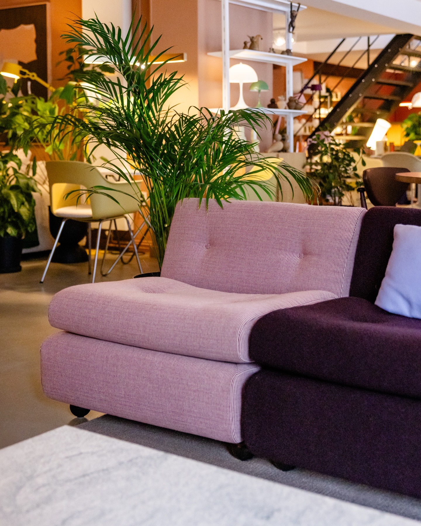 De Amanta Sofa, ontworpen door Mario Bellini in 1966 en opnieuw uitgebracht door HAY. Wij hebben hem staan in burgundy rood maar er zijn heel veel mooie opties in zowel stof als leer.
Kom je vandaag gezellig langs? We zijn geopend van 9 tot 17.30 en de koffie en thee staat klaar!
#hay #modulairebank #mariobellini #woongalerijkortgene #binnenkijken