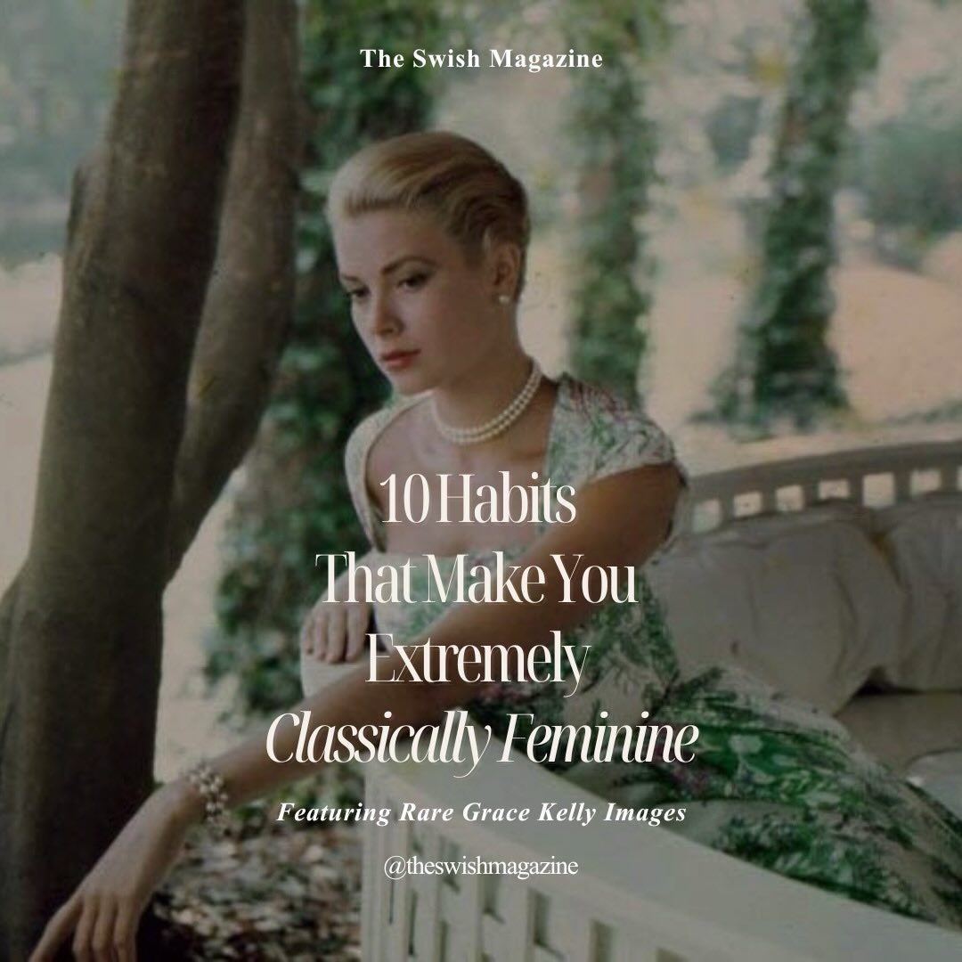 Elegance isn’t just what you wear, but the way you carry yourself behind closed doors and in the small decisions you make each day that build your life as a virtuous woman. A classically feminine woman invests in:
❤️ Carrying herself with dignity
❤️ Engaging with ideas she doesn’t necessarily agree with but will appreciate the challenge
❤️ Learning etiquette and practicing it to honor others
❤️ Not keeping fine items locked away, but used whenever possible
If you are aiming to live a life cultivating depth, discernment and dignity, follow us @theswishmagazine and find our most recent issue, The Arts and Sciences Issue, available NOW in Print and Digital! 📚
Images courtesy of Pinterest 📸