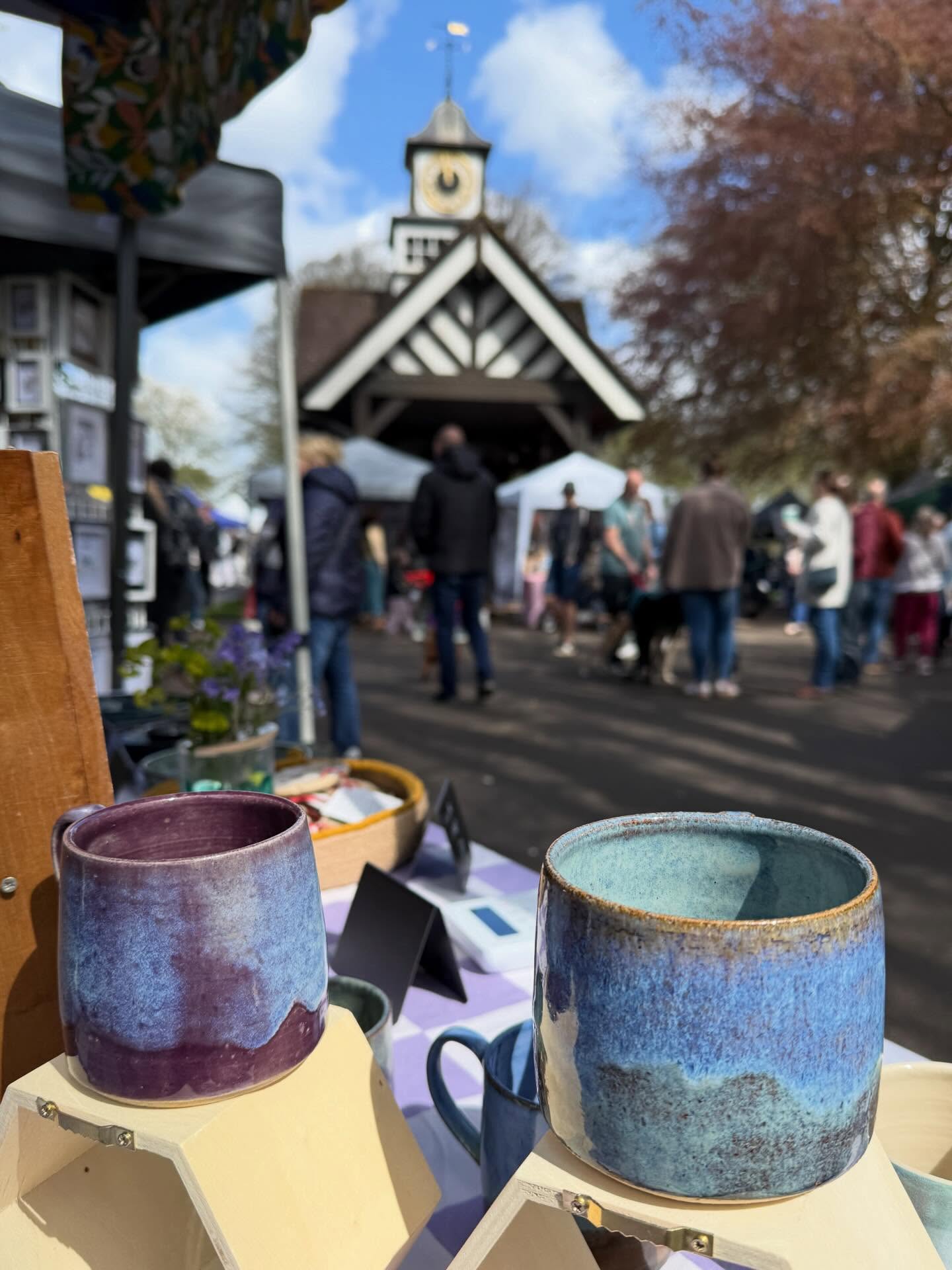 Really lovely day at @pageparkartisanmarket - it’s such a friendly market in a lovely spot. Big thanks to Melody and to everyone who came along and took home a piece of @jenmakes_pots 💛💙🩵🩷🧡💚 #jenmakespots #pageparkartisanmarket #bristolmarket #ceramics
