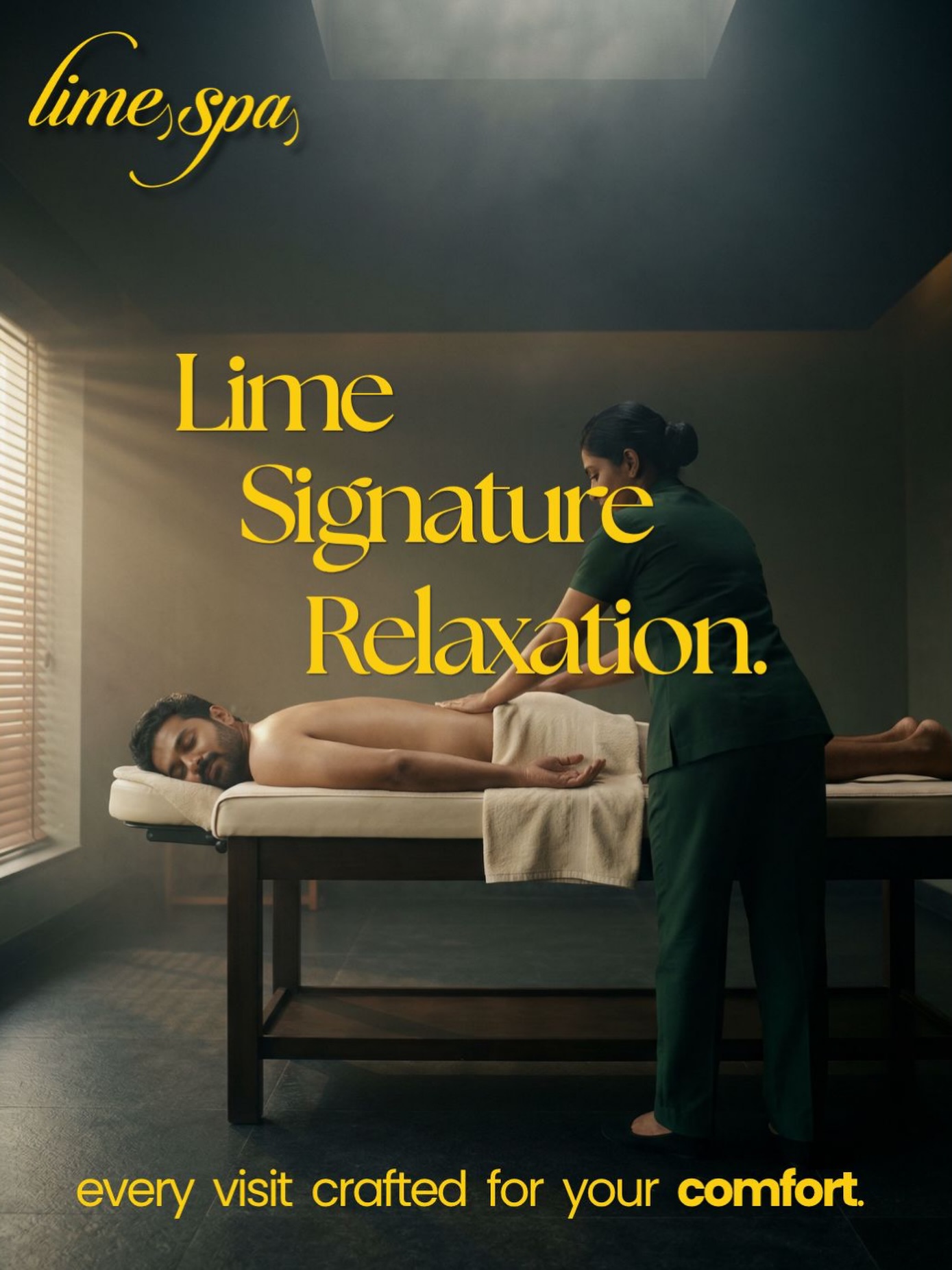 Our signature ritual. Full-body. Full hour. Fully yours.
The Lime Signature Relaxation is the one regulars keep coming back for — a slow, flowing full-body massage designed to quiet a restless mind and loosen every stored-up hour of screen time. Every visit crafted for your comfort. Every therapist trained in pressure, pace, and presence.
Ready to book the one everyone asks about?
📞 Call 9605397777
📍 Limespa — premium spa & massage therapy in Kerala
#LimespaSignature #KeralaSpa #MassageTherapy #SpaExperience #WellnessKerala