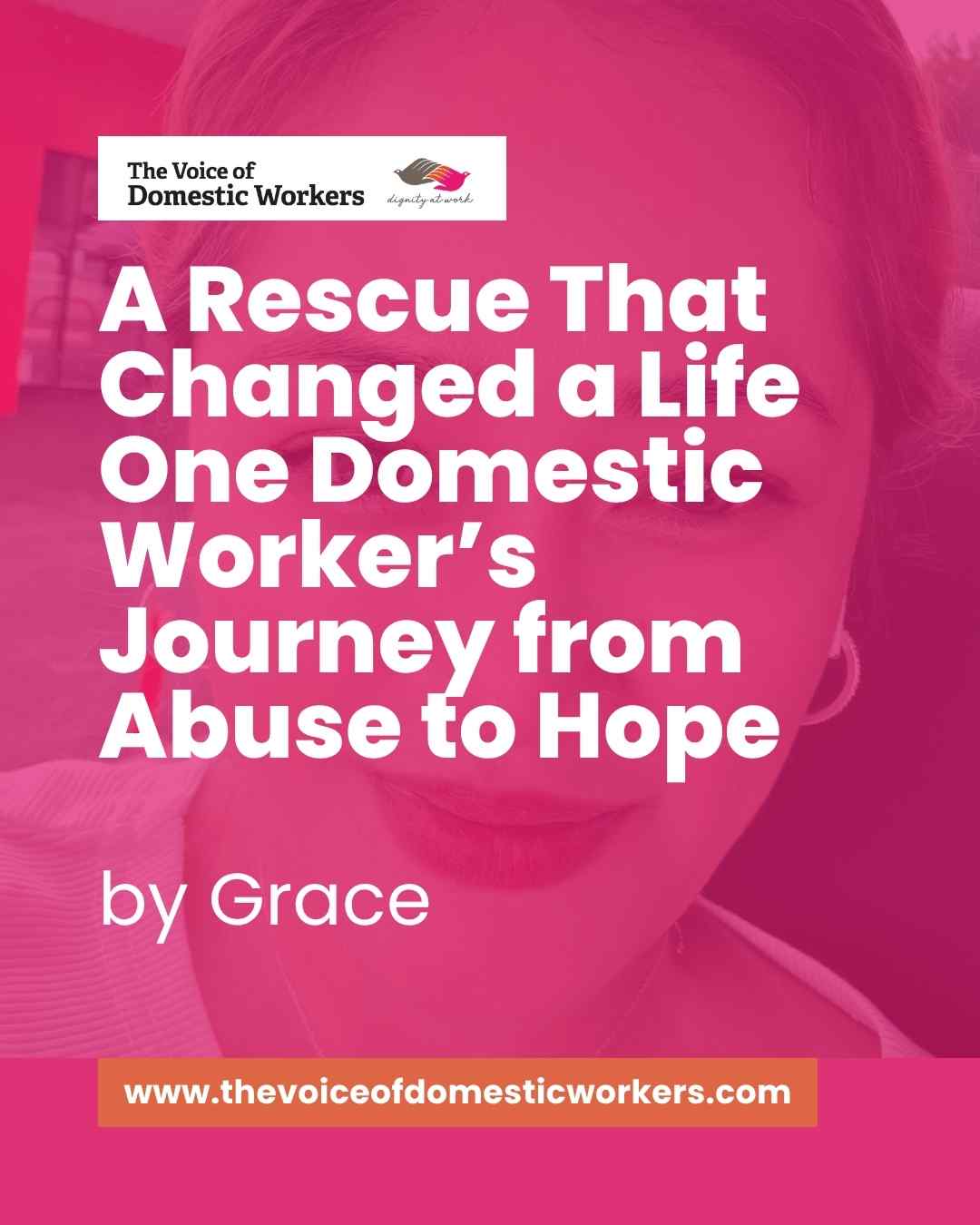 One act of courage can change a life forever. In her deeply moving blog, Grace shares a story of rescue, hope, and the strength it takes to rise from abuse. It’s a powerful reminder that behind every act of support is the chance to restore dignity, rebuild lives, and spark new beginnings. Her journey is not just a story, it’s a call to stand with those who need protection, compassion, and a voice.
Take a moment to read, reflect, and be inspired:
https://www.rfr.bz/if8bb30
#VODW #HopeAndHealing #EndAbuse #DomesticWorkers #StoriesOfStrength #RescueAndRecovery #VoicesThatMatter