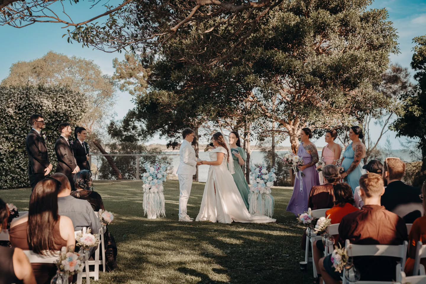 Brooke and Tiff at Sandstone Point had the best energy!
They walked down the aisle together, soaking in the feeling of all their loved ones smiling back at them, so happy and excited to celebrate with them 💕
@shesaidyes.photos
@sandstonepointweddings