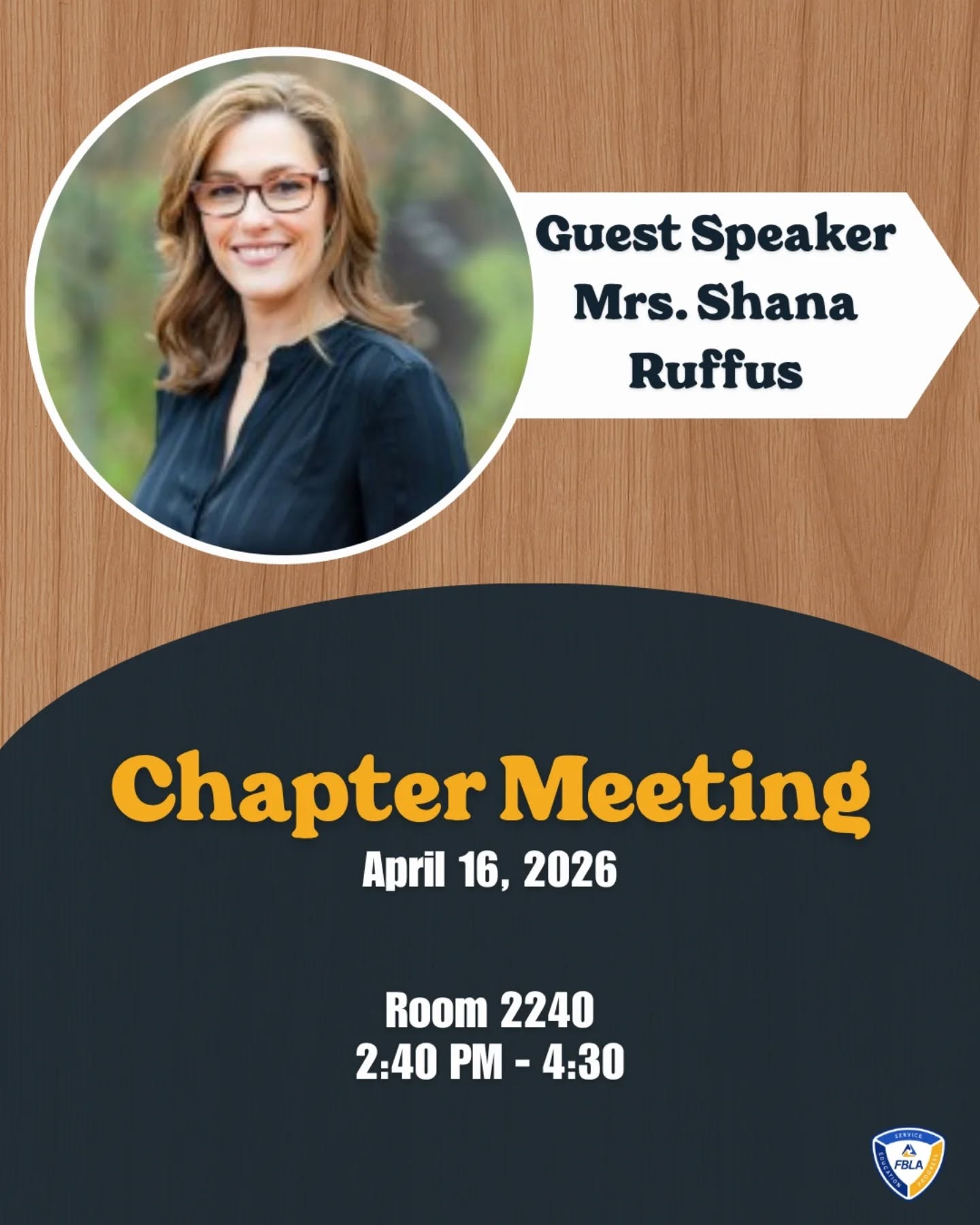 Be there!
-
-
#guestspeaker #chaptermeeting #reminder #fbla #steamfbla