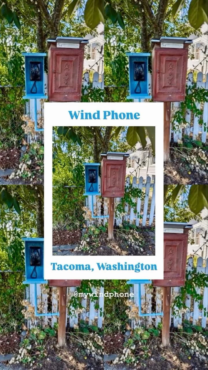 The creator was unable to locate a Wind Phone in Tacoma, Washington so they created a beautiful one! @mywindphone
#mywindphone #windphonenearme #windphone #windphonelocations #tacomawa