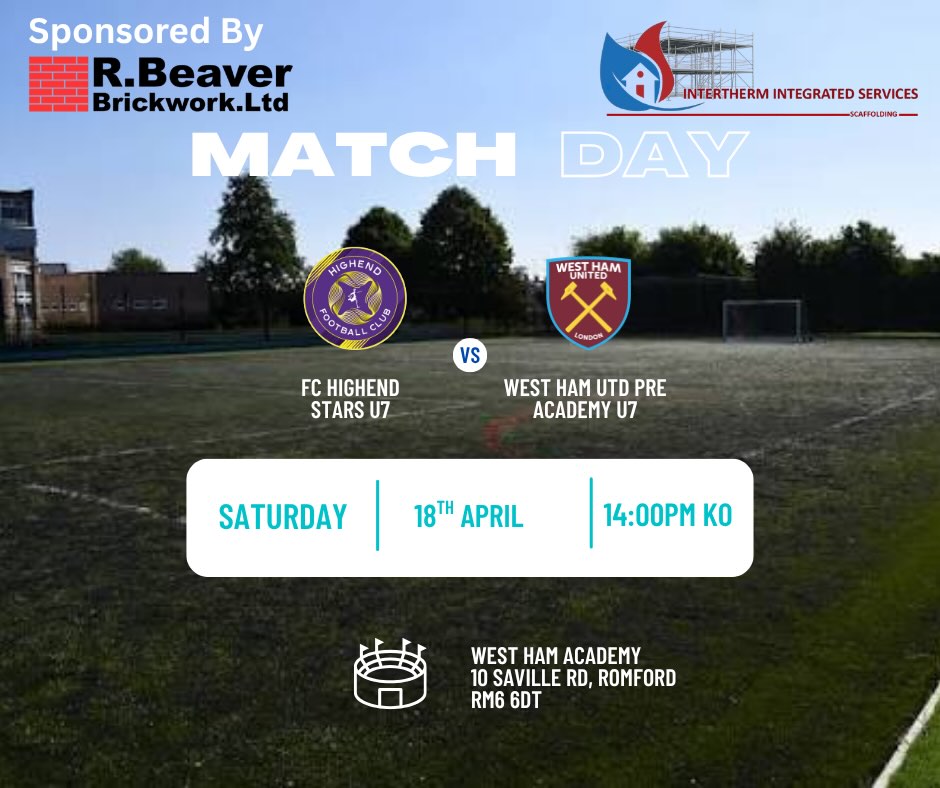 🔥 BIG GAME ENERGY 🔥
Another HUGE opportunity for our FC Highend U7s as they head away this Saturday to take on West Ham United Pre-Academy! 💜⚽️
This is what it’s all about — big stage, big challenge, and our players are READY 💪🏻 The hard work, the training, the passion… now it’s time to shine 🌟
Coach Bill & Coach Albert are leading a fearless squad into this one, and we couldn’t be prouder of every single player pulling on that shirt 🙌🏻
Go out there, play with confidence, express yourselves, and enjoy every second 👏🏻🔥
LET’S GO HIGHEND!!!
