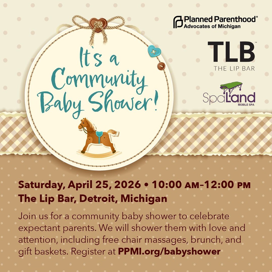 In honor of Black Maternal Health Week, PPAM’s Black Organizing Program is partnering with @thelipbar to host a community baby shower in Detroit on April 25! This special event is all about celebrating and supporting expectant parents, showering them with gift baskets, a delicious brunch, and complimentary chair massages from Spaland USA.
Space is limited, so if you or someone you know would like to attend, be sure to register at the link in our bio.