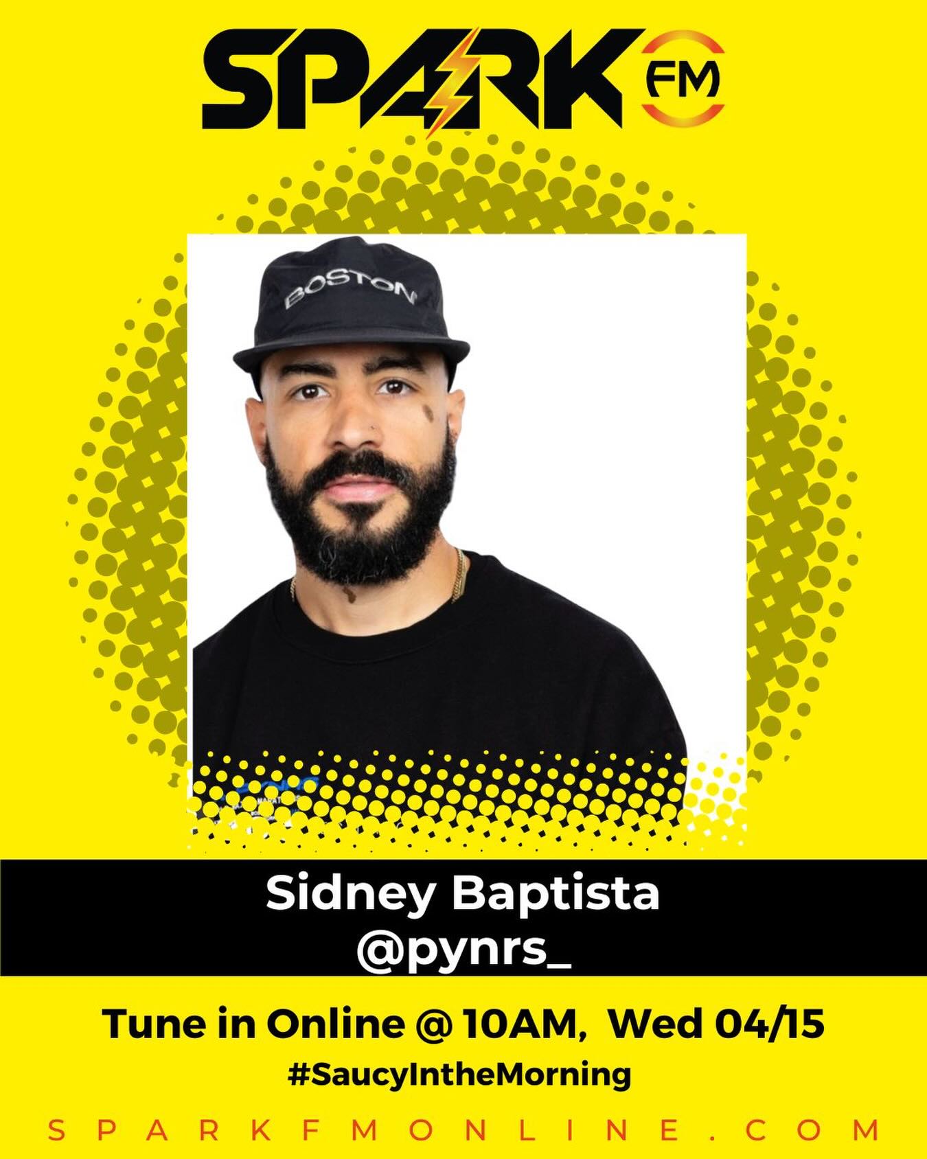 🎙️ #SaucyAndFriends Guest
Today we’re joined by Boston’s own Sidney, visionary behind PIONEERS Run Crew (PRC) 🏃🏾♂️@pynrs_
✨ Founder of PRC, inspired by DC’s Black-led running culture
✨ Building PYNRS Performance Streetwear — the first Black-owned performance running apparel brand
✨ Global mindset, bringing inspiration from run crews around the world back to Boston
💡 Creating community, culture, and movement—on and off the pavement.
📻 Tap in LIVE
Mon–Fri | 9–11AM
Spark FM
Music • News • Culture