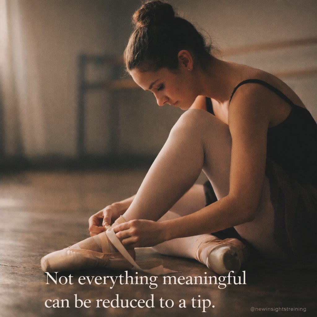 There’s a reason you don’t see me posting “5 tips to fix your anxiety” or “3 strategies to perform better” on this page.
It’s not because I don’t have them.
It’s because of what it means to hold the role I do.
As a licensed psychologist and healthcare provider, I am held to established professional standards of care. My work is guided by ethics, evidence based practice, and accountability to licensing boards that exist to protect the public. That means I don’t offer one size fits all advice to an audience I don’t know. I don’t reduce complex human experiences into quick fixes for engagement. And I don’t treat mental health like content.
Real psychological work is contextual. It’s relational. It’s built on assessment, consent, trust, and an understanding of the full person sitting in front of me. What helps one dancer regulate pressure might harm another. What looks like “confidence issues” on the surface might actually be grief, trauma, or burnout underneath.
There are many thoughtful, skilled coaches doing meaningful work. Coaching can be powerful. And at the same time, it’s important to recognize that coaching is not a regulated field in the same way healthcare is, and not all coaches are trained, credentialed, or practicing within clearly defined standards.
That difference matters.
Because in clinical work, there are standards. There are ethical boundaries. There is a duty to do no harm.
So instead of tips, I choose to share perspective. Language. Awareness. The kind of insight that helps you think differently about your experience, not bypass it.
If you’re looking for deeper, individualized work, that happens in spaces designed for it. Coaching. Psychotherapy. Conversations where your story actually shapes the approach.
Not everything meaningful fits into a post.
And honestly, it shouldn’t.