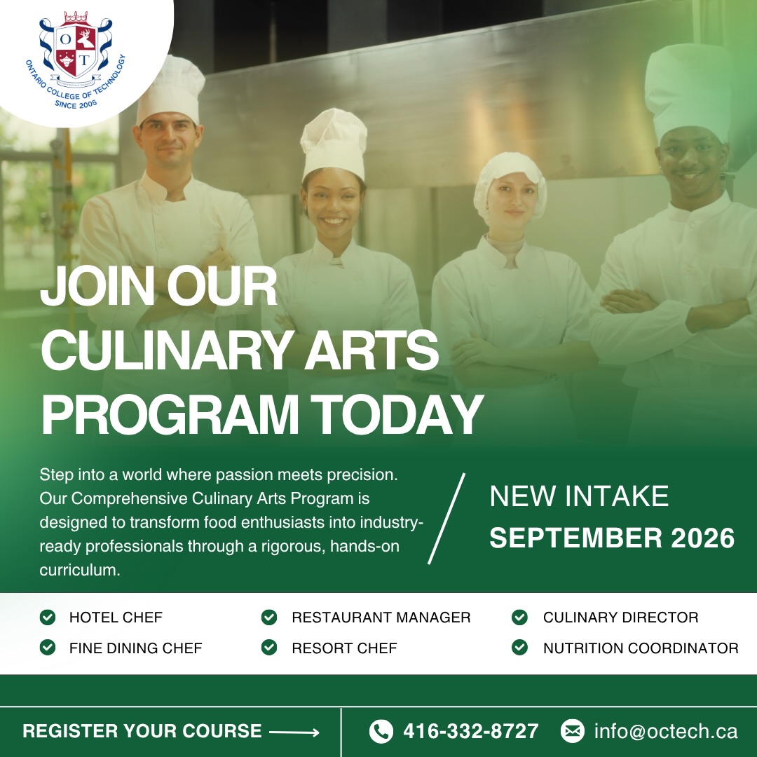 Ready to take your culinary passion to the professional level? šŖš„
Step into a world where passion meets precision. Our Comprehensive Culinary Arts Program is specifically designed to transform food enthusiasts into industry-ready professionals through a rigorous, hands-on curriculum.
Why choose our program?
ā
Expert Mentorship: Train under the guidance of Michelin-starred chefs and industry veterans.
ā
Technical Mastery: From classical foundations to modern innovation, master the skills that define todayās gastronomy.
ā
Career Ready: We donāt just teach you how to cook; we prepare you for leadership rolesāwhether as an Executive Chef, Pastry Artist, or Entrepreneur.
Donāt just follow recipesāstart creating the future of food. š½ļø
š Enrollment for Fall Class is now open! Click the link in our bio to learn more or book a campus tour today.
#CulinaryArts #ChefLife #ProfessionalChef #CulinarySchool #CareerDevelopment Gastronomy FoodIndustry