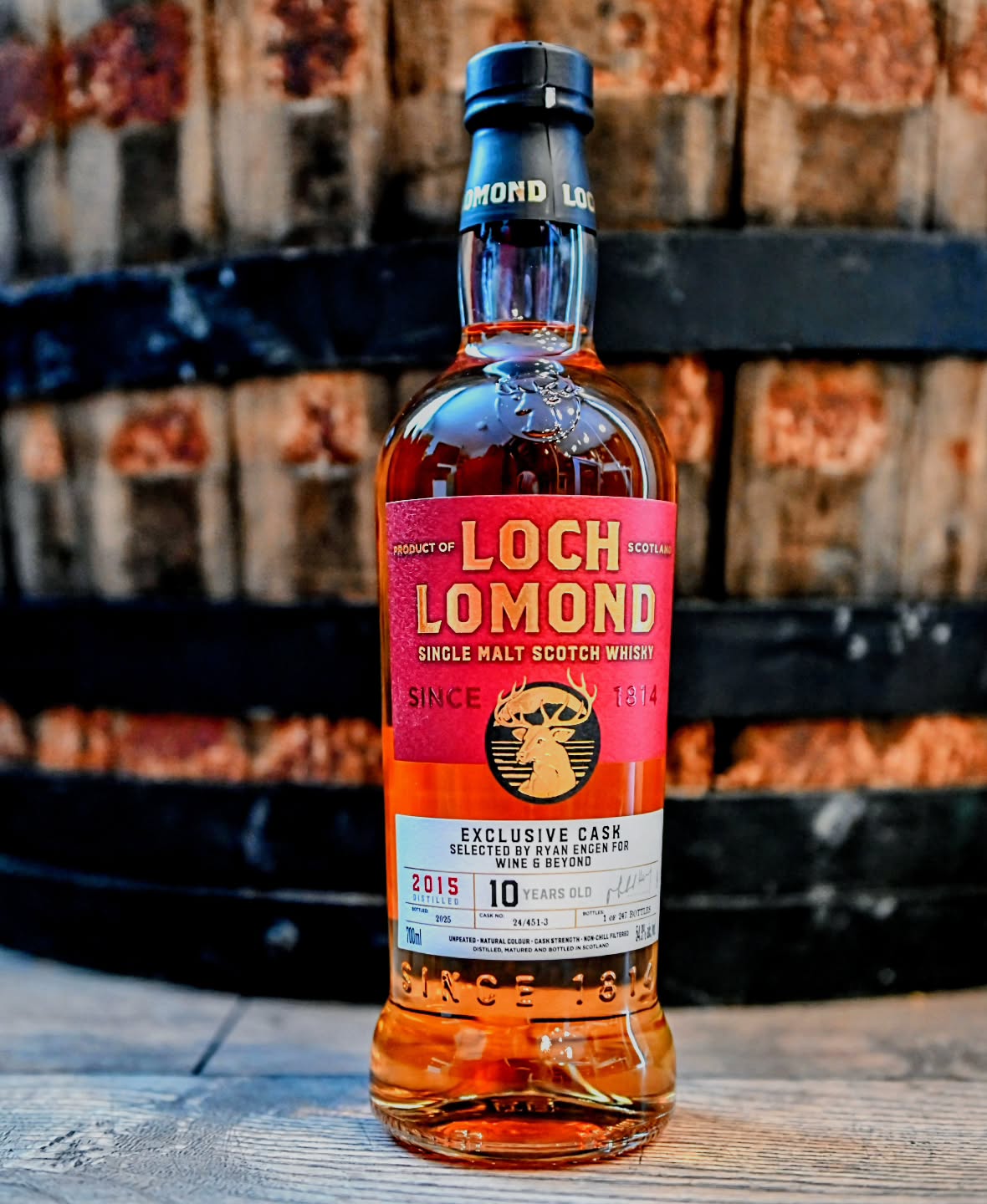 Have you heard that @lochlomondmalts is one of the coolest distilleries in the world and one of the only ones that actually produces every style of whisky.
Now in Alberta, we have an exclusive single cask private pick from @wineandbeyond and personally chosen by @ryanengen
A 10 year old, cask strength(54.9% abv) unpeated malt that has fresh fruit notes and a hint of sweetness alongside some dried red fruits.
I have a feeling I may be drinking this one a lot as the weather gets a little warmer.
Only 247 bottles produced so I may need to grab a backup soon before they disappear completely.
Do you have much experience with Loch Lomond?
.
.
.
.
.
#whisky #scotch #lochlomond #caskstrength #exclusive