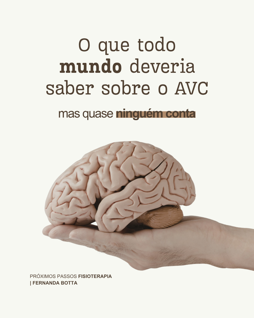 Quando o AVC acontece, a família entra em modo de crise e ninguém explica direito o que vem depois do hospital.
Esse post é pra quem está nesse momento agora. A reabilitação não é coadjuvante. É parte essencial do tratamento e ela começa cedo.
Você já viveu isso com alguém da sua família? Me conta.