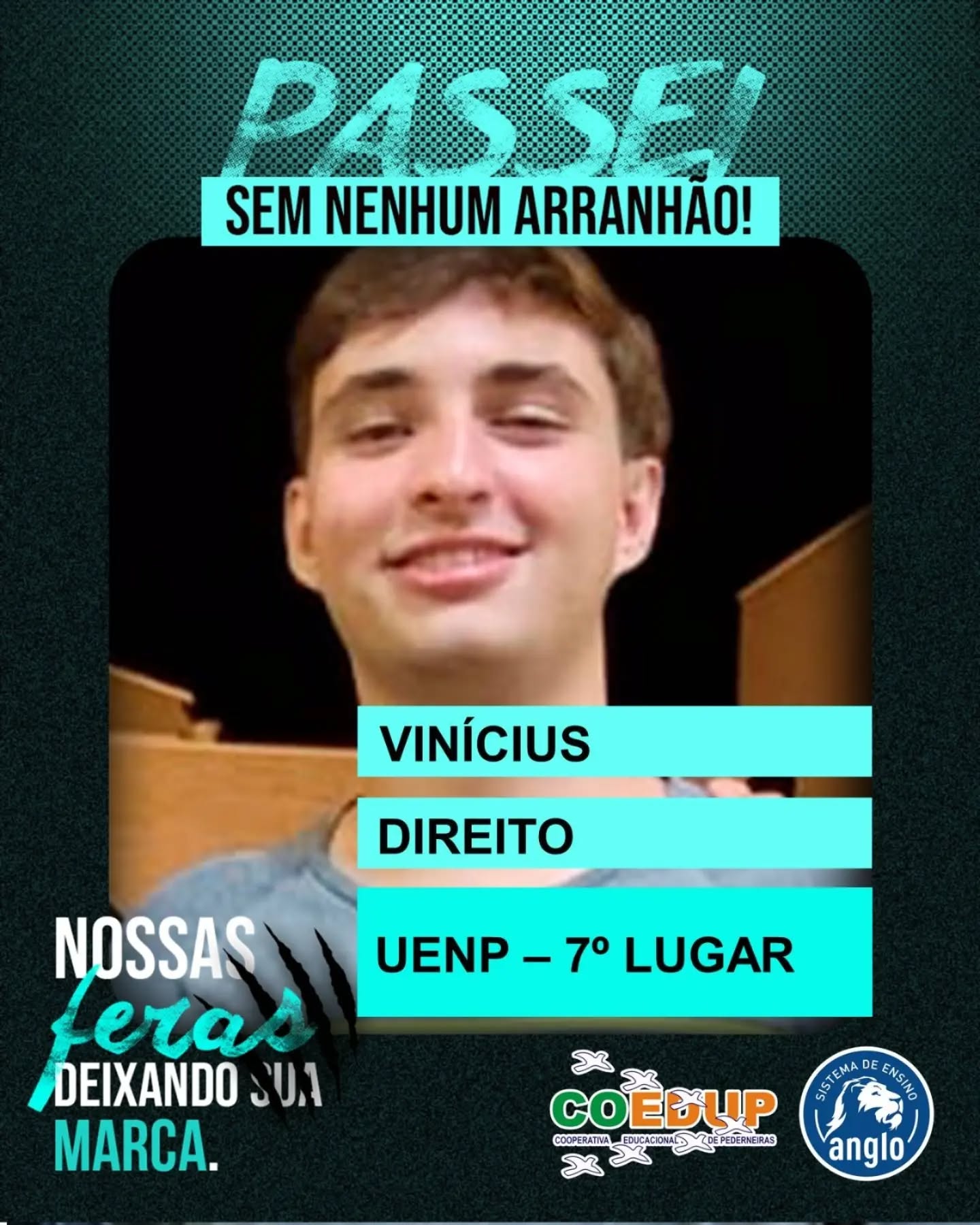Cada aprovação carrega histórias, desafios e muita dedicação.
Parabéns, Vinícius, famílias e educadores por mais essa conquista!
#aprovados
#vestibular
#orgulho
#conquista
#sonhosrealizados