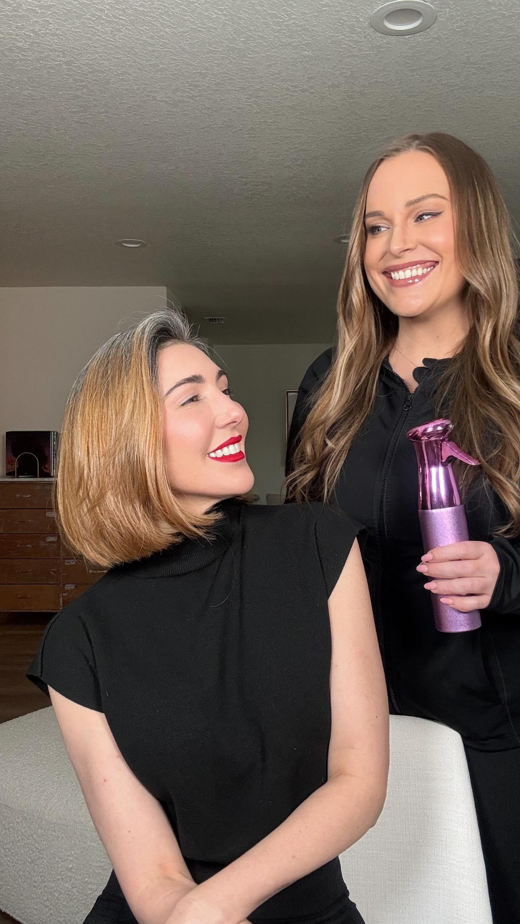 This is always my favorite part of the style ✨
It's the moment you know they absolutely love it❤️
Volumizer:
@k18hair Astrolift Volume Spray
Follow along if you love expert hairstyling tips 💇♀️
#hairstyling #hairstylist #hair #k18 #saloncentric