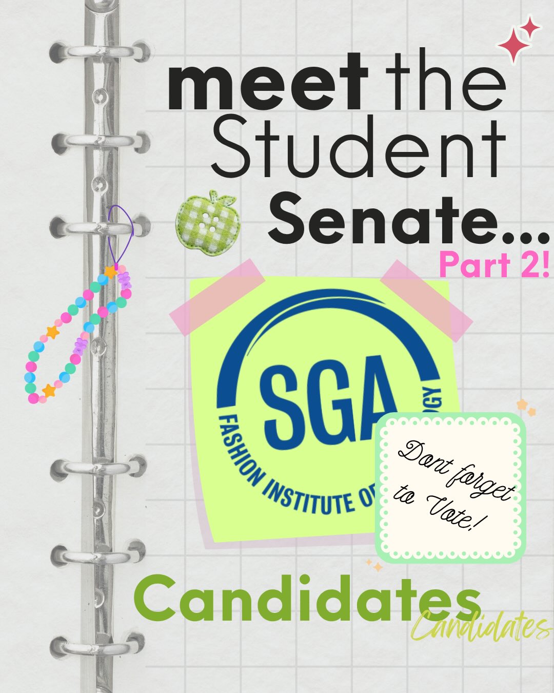 ✨Meet the Spring 2026 SGA Student Senate Candidates, Part 2! 🍏
Learn and read more about the candidates running in the SGA election!
Don’t forget to cast your vote using the link in our linktree🌟
#FIT #FITSGA #Studentgovernment