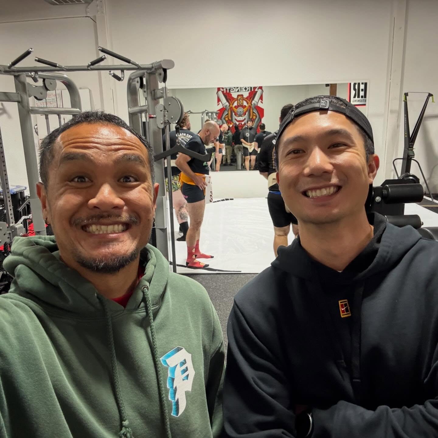 Great collaboration between @hscgym and @black_cat_sumo tonight! Thank you both for hosting this amazing event with the community. Great vibes all around. It was fun learning a new style of martial arts. #hyperstrengthandconditioning #blackcatsumo #sumowrestling #sumo #levelup