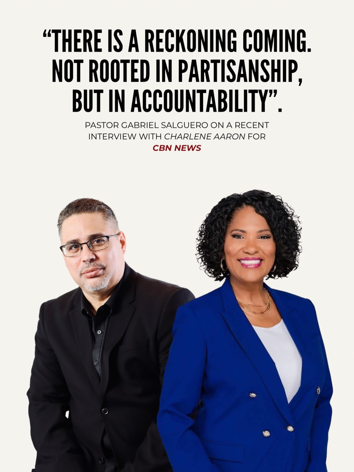 There is a reckoning coming. Not rooted in partisanship, but in accountability.
In a recent interview with @charnewslady for CBN News, Rev. Dr. Gabriel Salguero - @pastorssalguero reminds us: Immigration is not the only issue, but it is a moral priority. And in the absence of reform, we will continue to see policies shift from administration to administration leaving vulnerable communities caught in the middle.
This is why we have consistently called for bipartisan, comprehensive immigration reform - for over 15 years - not as a talking point, but as a necessity.
At NaLEC, we are not observers of this moment. We have:
• Walked detention center grounds
• Sat with families in crisis
• Advocated in Congressional offices
• Met with White House officials
• Mobilized pastors across the nation
• And, have placed our own lives in the line of threats.
We are not avatars. We are witnesses in the trenches. And we believe that there will be a reckoning for those who remained silent and those who turned away.
We invite leaders and communities of faith to reflect: Will we act with clarity, courage, and conviction?
📌 Watch the full interview here and share: https://youtu.be/n9nXpG2Dnj4?si=-IPBeI3UIeiSyW3X
#FaithfulWitness #nalecorg #immigration #nalecvoices #ice