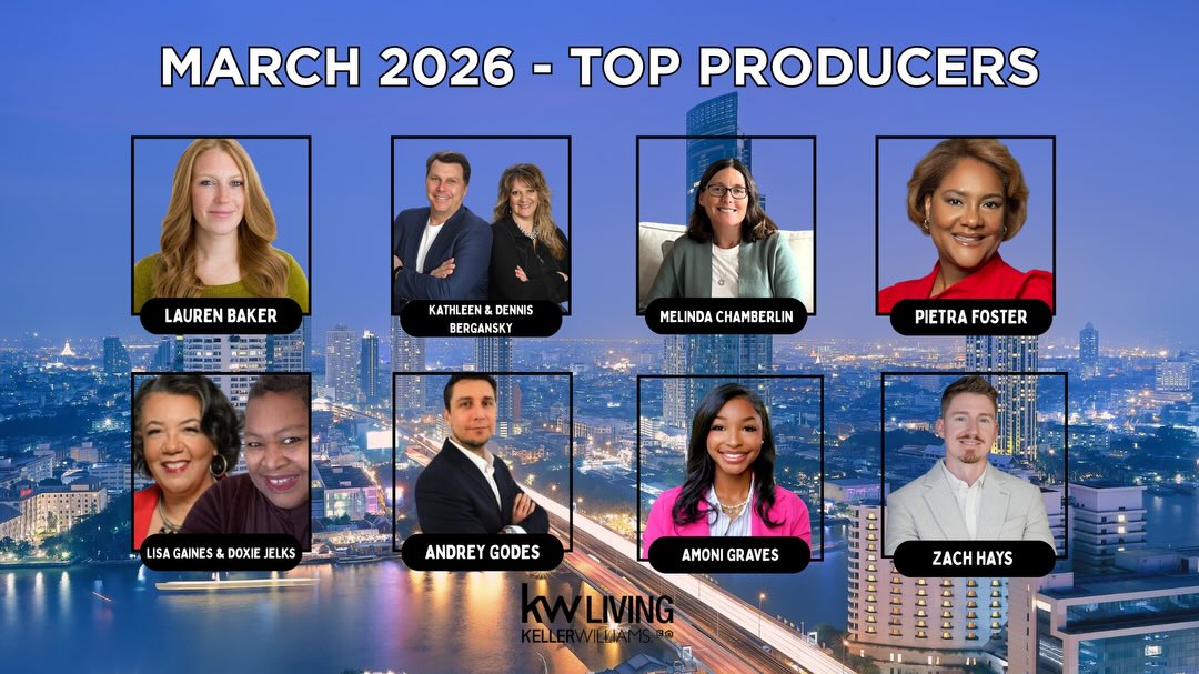 Big deals and bigger energy 💥 Congrats to our Top Producing Agents for March!!
#kwliving