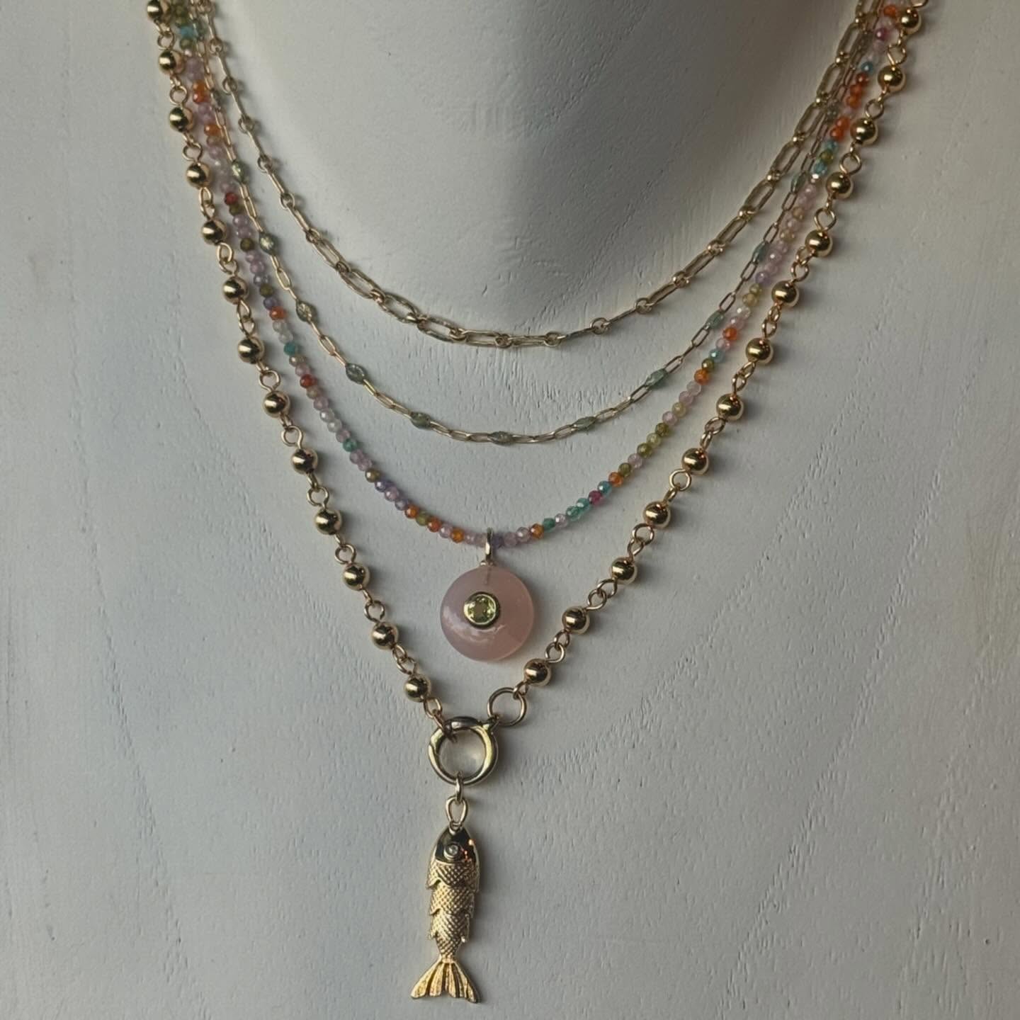 a spring stack π·ππ πΈπ #beadlounge #custom #jewelry #spring #womenownedsmallbusiness