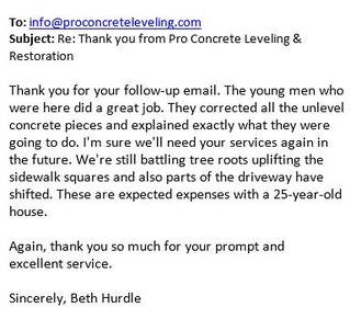 Thank you Beth! Glad to hear the guys were able to get you taken care of.
https://www.rfr.bz/i14b360